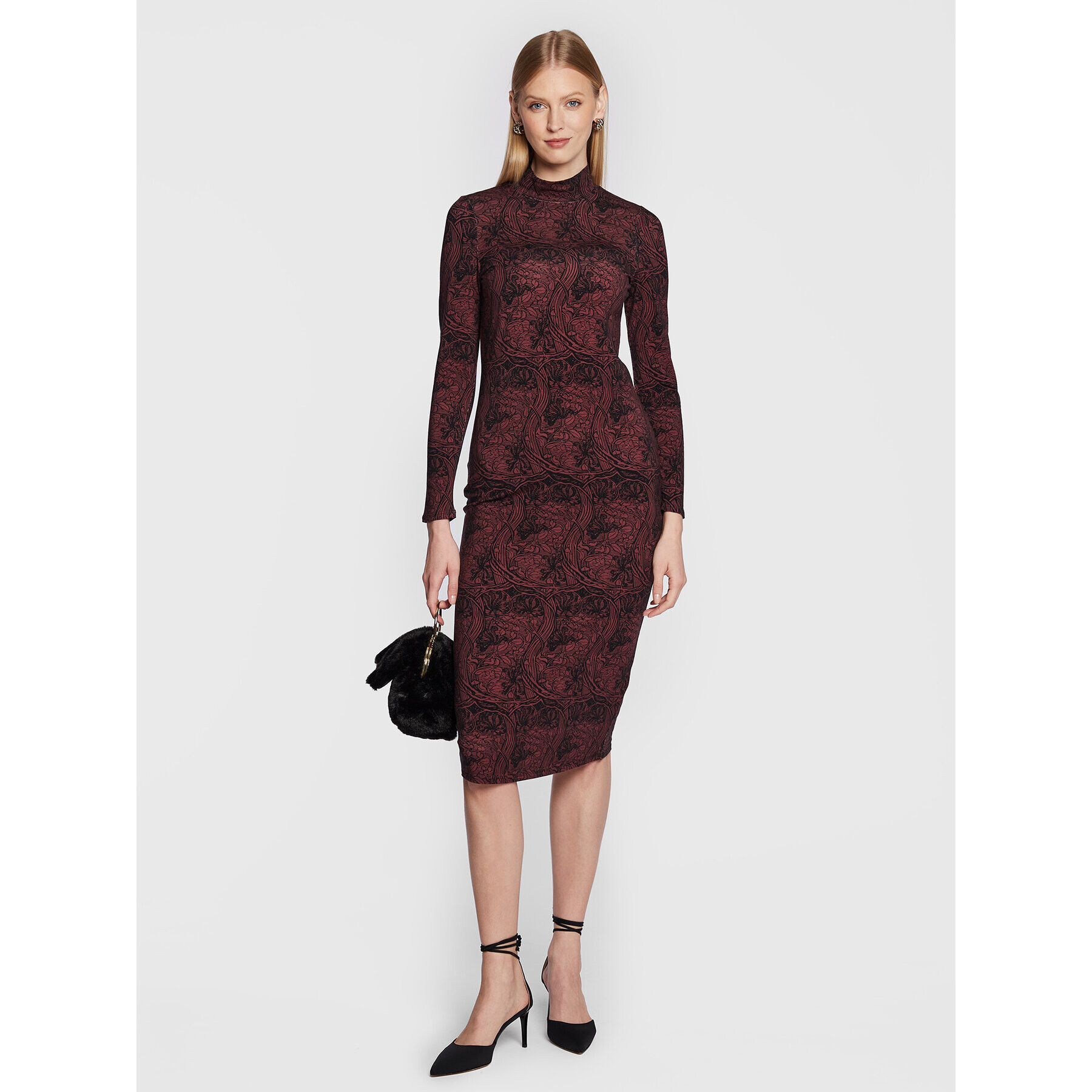 Ted Baker Rochie de zi Elonar 267256 Vișiniu Slim Fit - Pled.ro