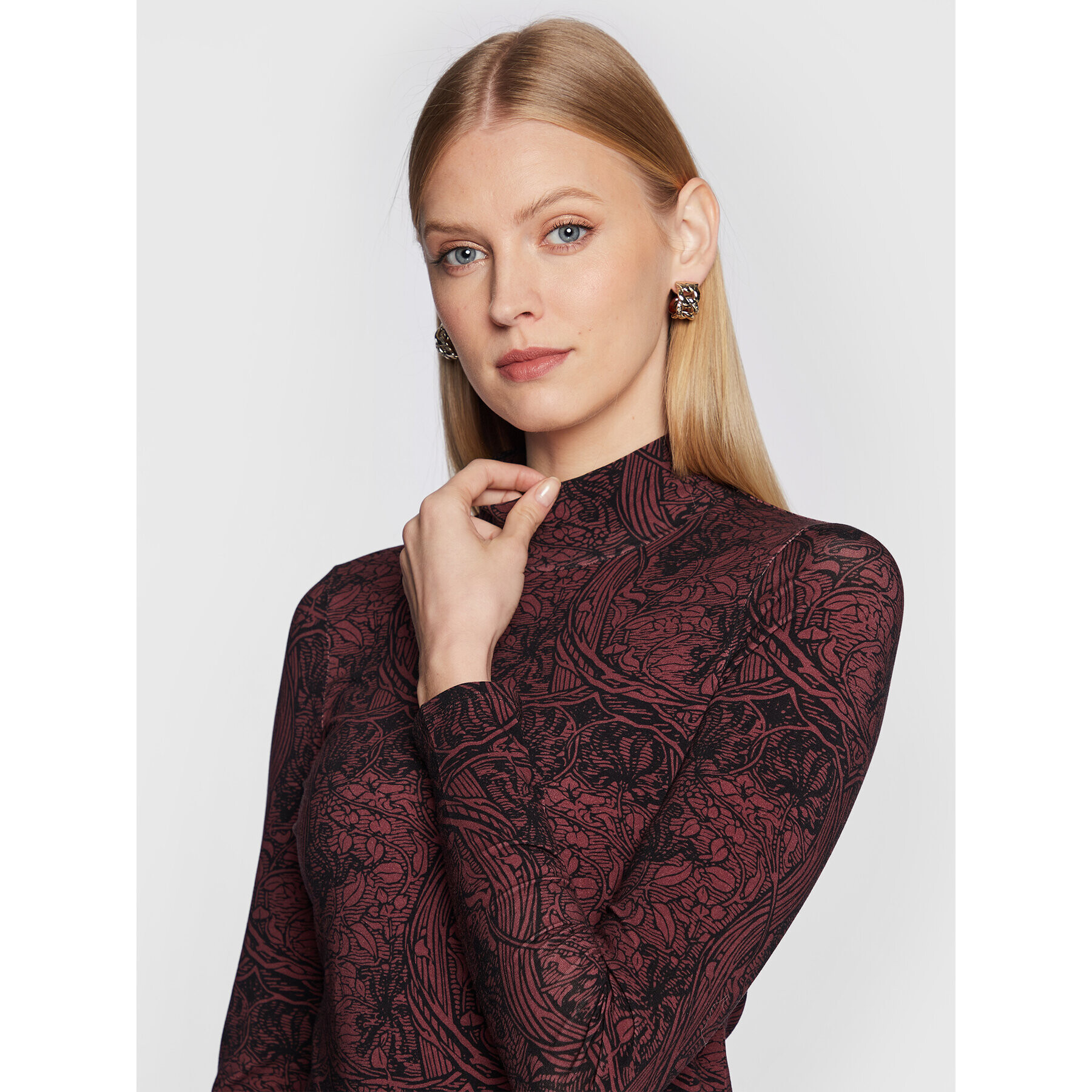 Ted Baker Rochie de zi Elonar 267256 Vișiniu Slim Fit - Pled.ro