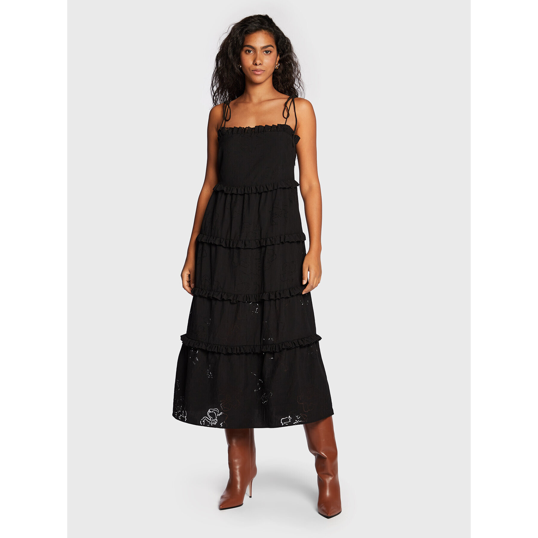 Ted Baker Rochie de zi Hansi 261705 Negru Relaxed Fit - Pled.ro