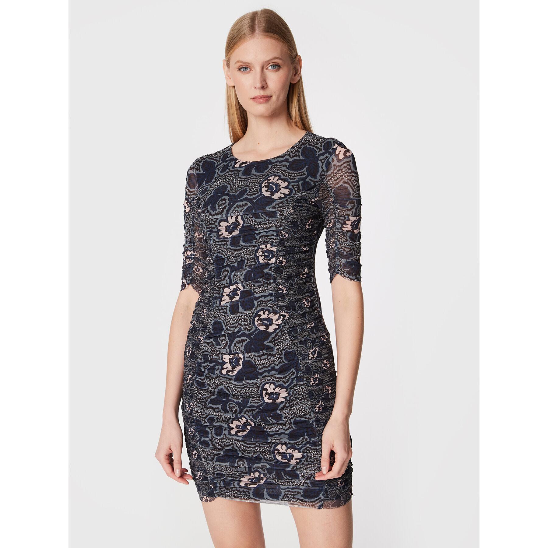 Ted Baker Rochie de zi Velvit 264357 Bleumarin Slim Fit - Pled.ro