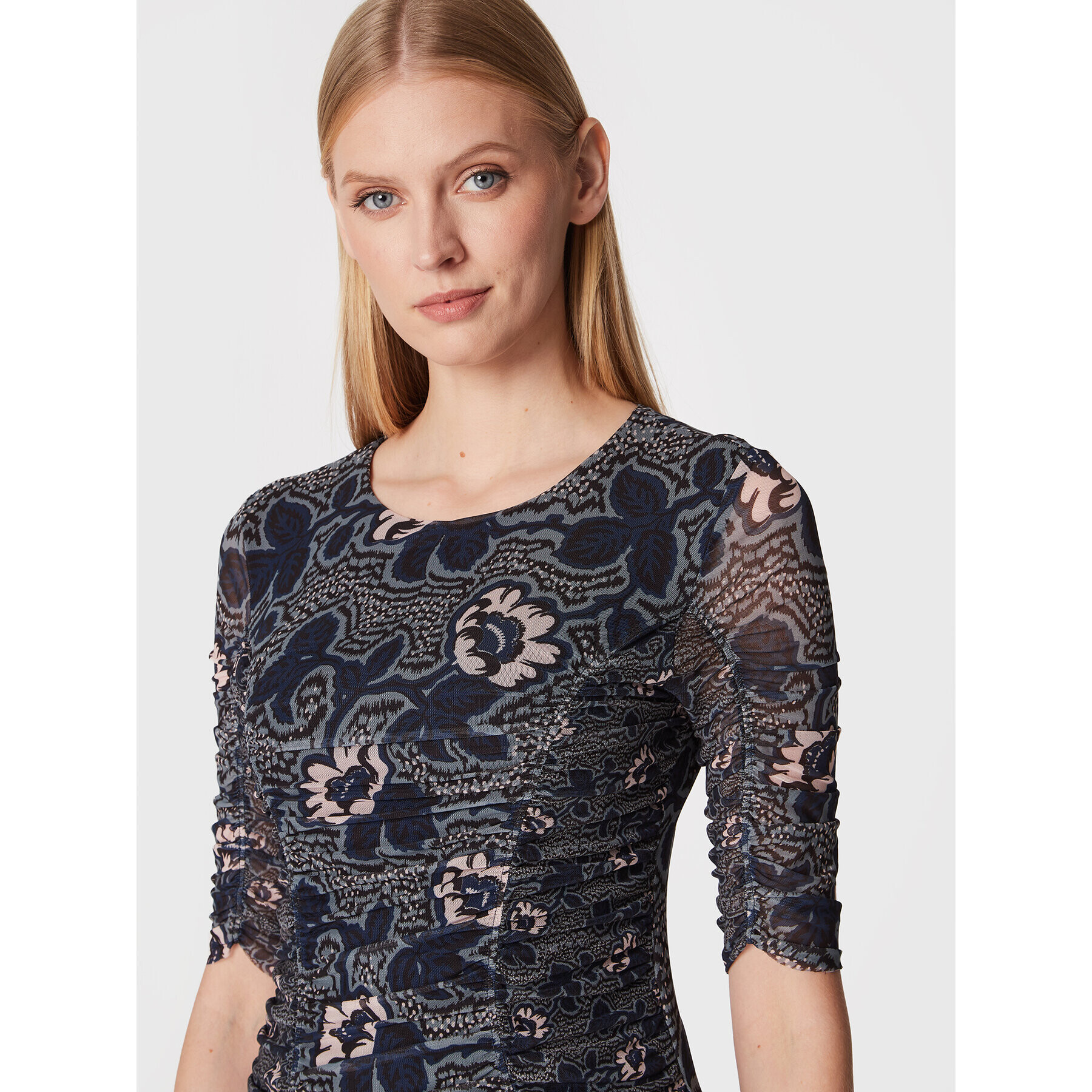 Ted Baker Rochie de zi Velvit 264357 Bleumarin Slim Fit - Pled.ro