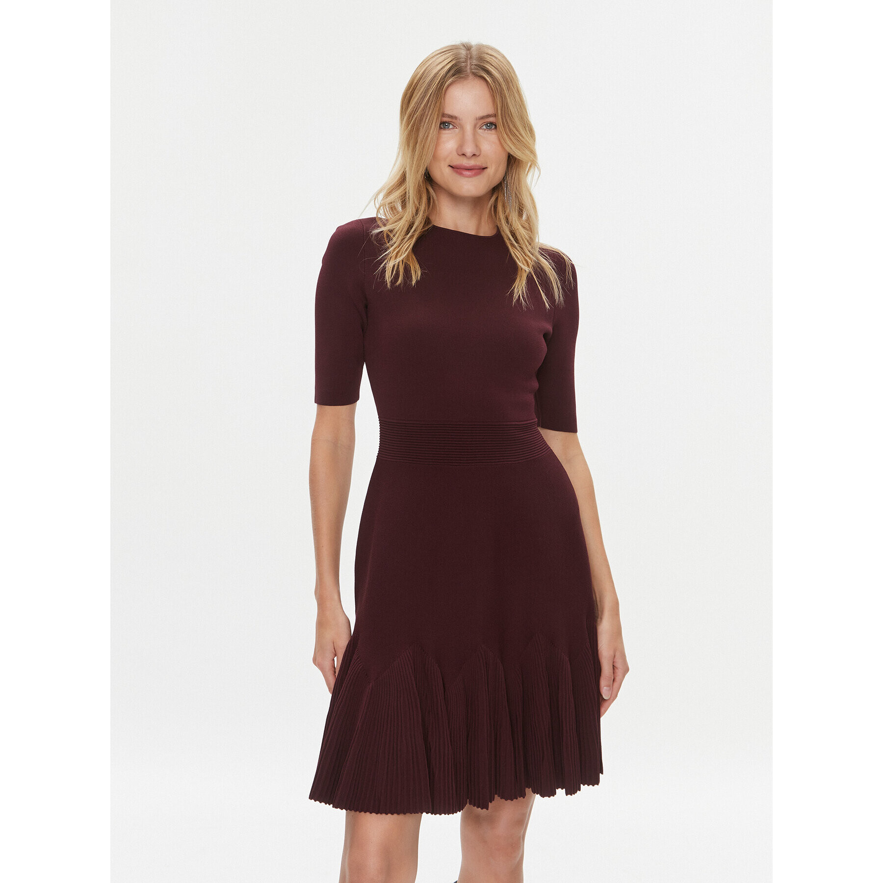 Ted Baker Rochie tricotată Josafee 271302 Vișiniu Regular Fit - Pled.ro