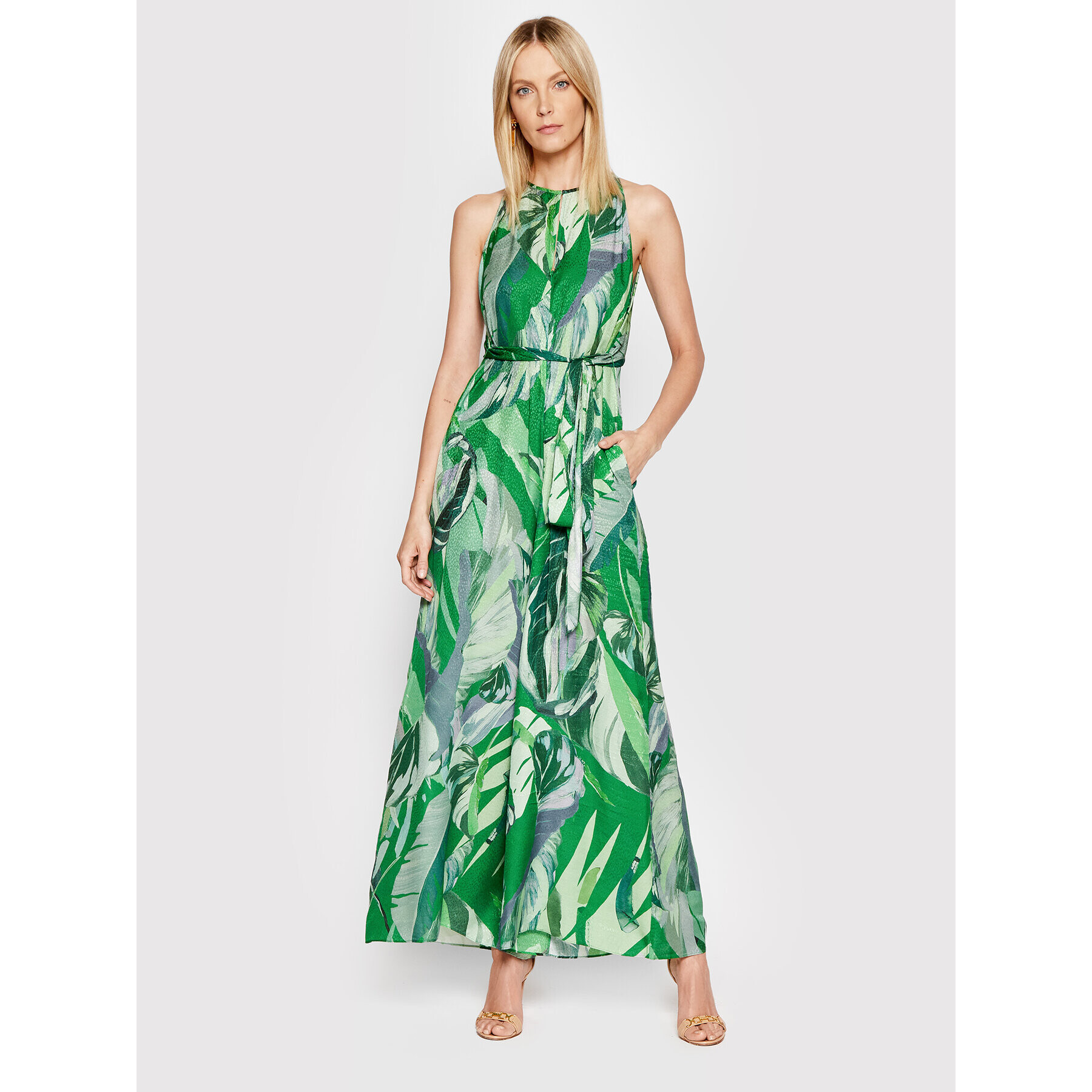 Ted Baker Salopetă Ismey 259508 Verde Regular Fit - Pled.ro