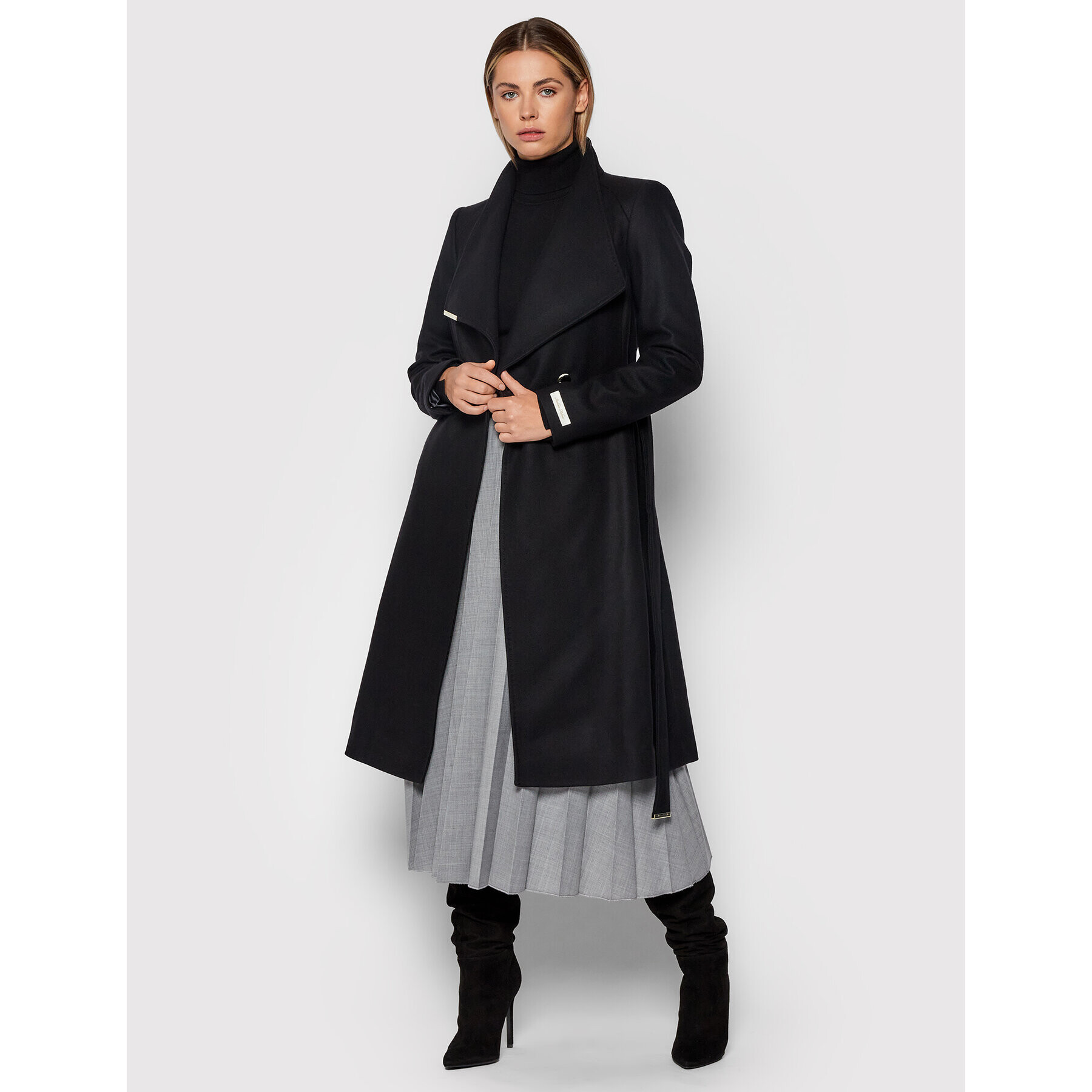 Ted Baker Trench Rose 249305 Negru Regular Fit - Pled.ro