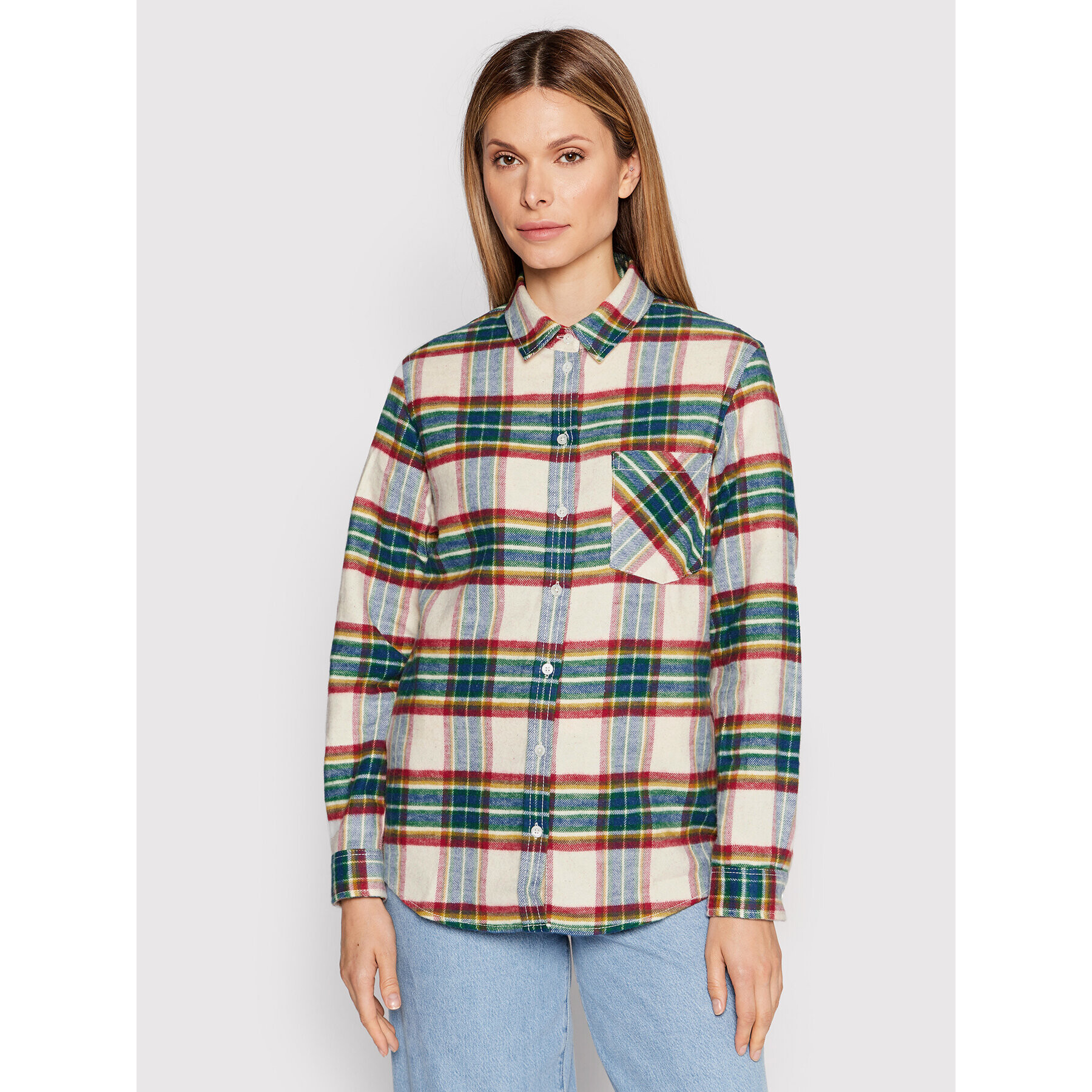 The Kooples Cămașă Check Motif FCCL25038K Colorat Oversize - Pled.ro