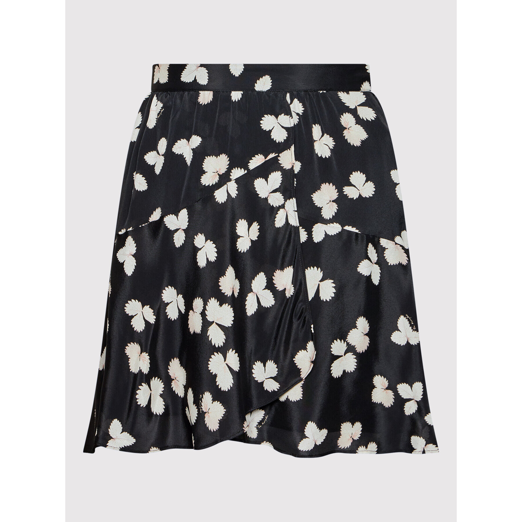 The Kooples Fustă mini Naive Flowers Negru Regular Fit - Pled.ro