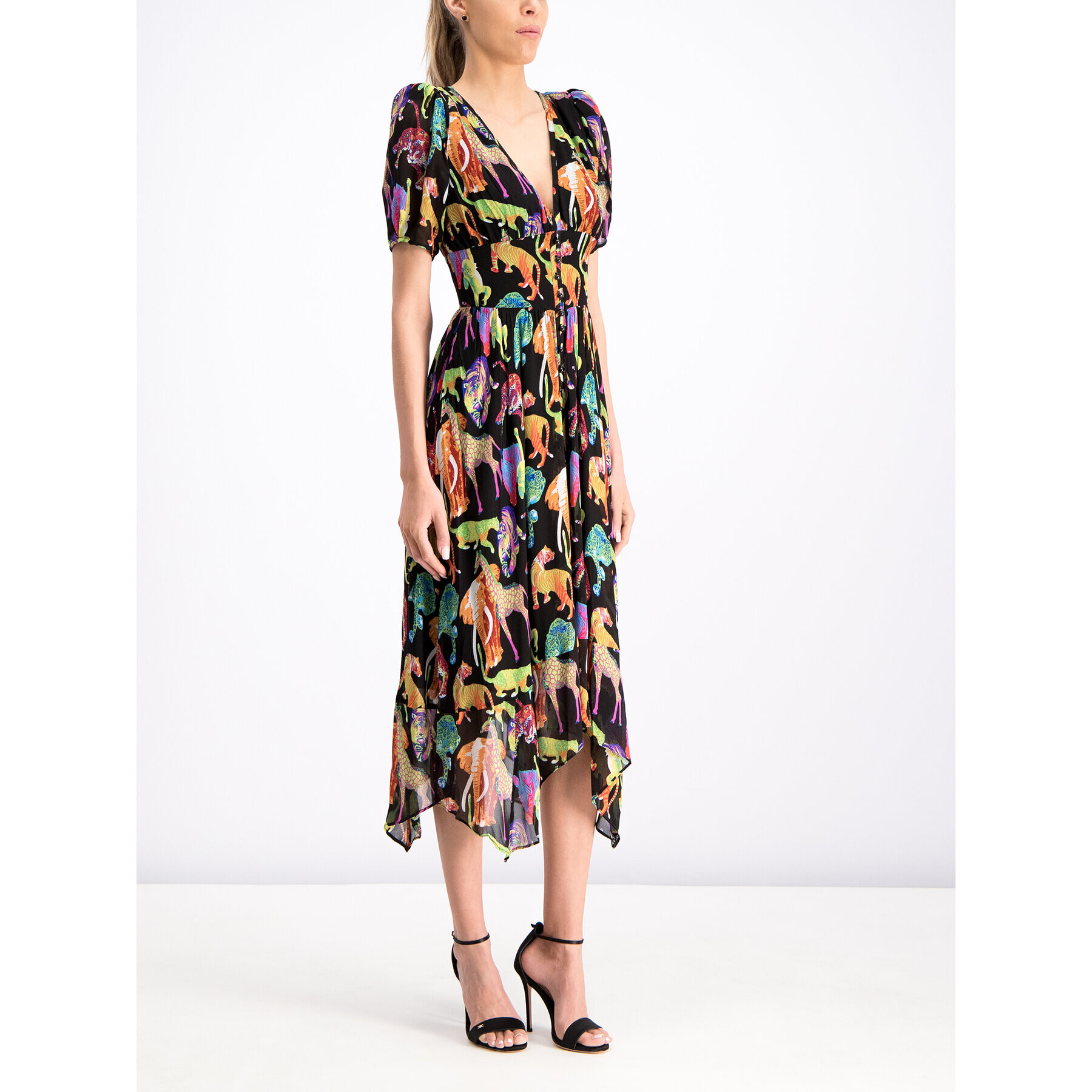 The Kooples Rochie de vară Funky Jungle FROB18055K Colorat Regular Fit - Pled.ro