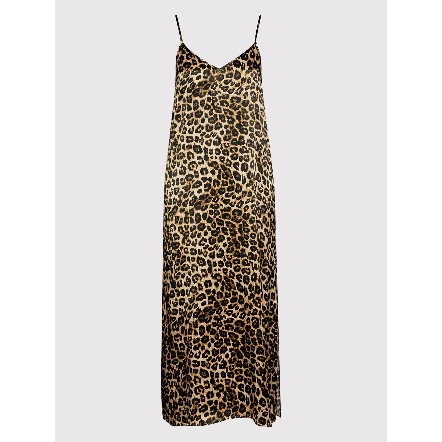 The Kooples Rochie de vară Lopard FROB25006K Maro Regular Fit - Pled.ro