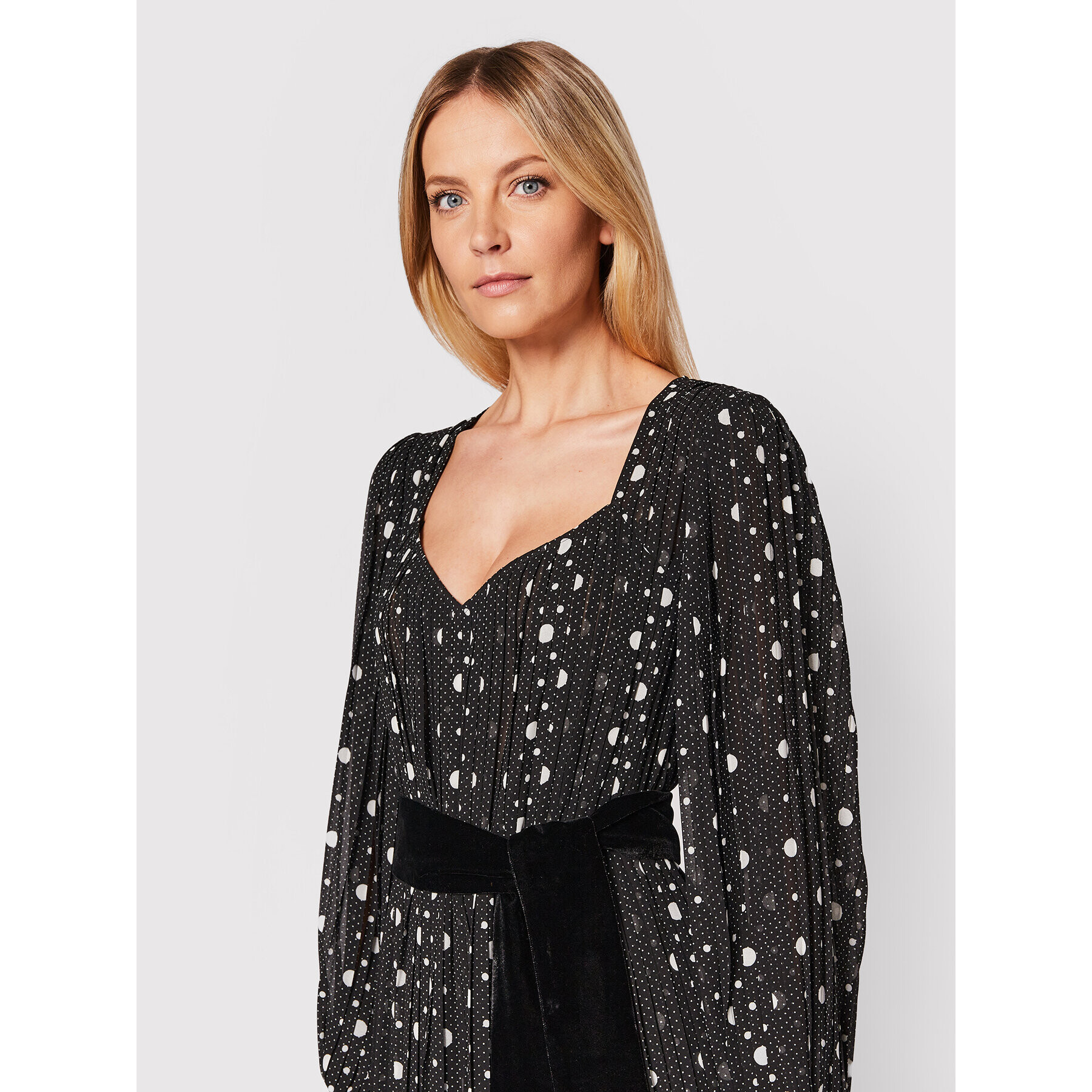 The Kooples Rochie de zi FROB25058K Negru Regular Fit - Pled.ro