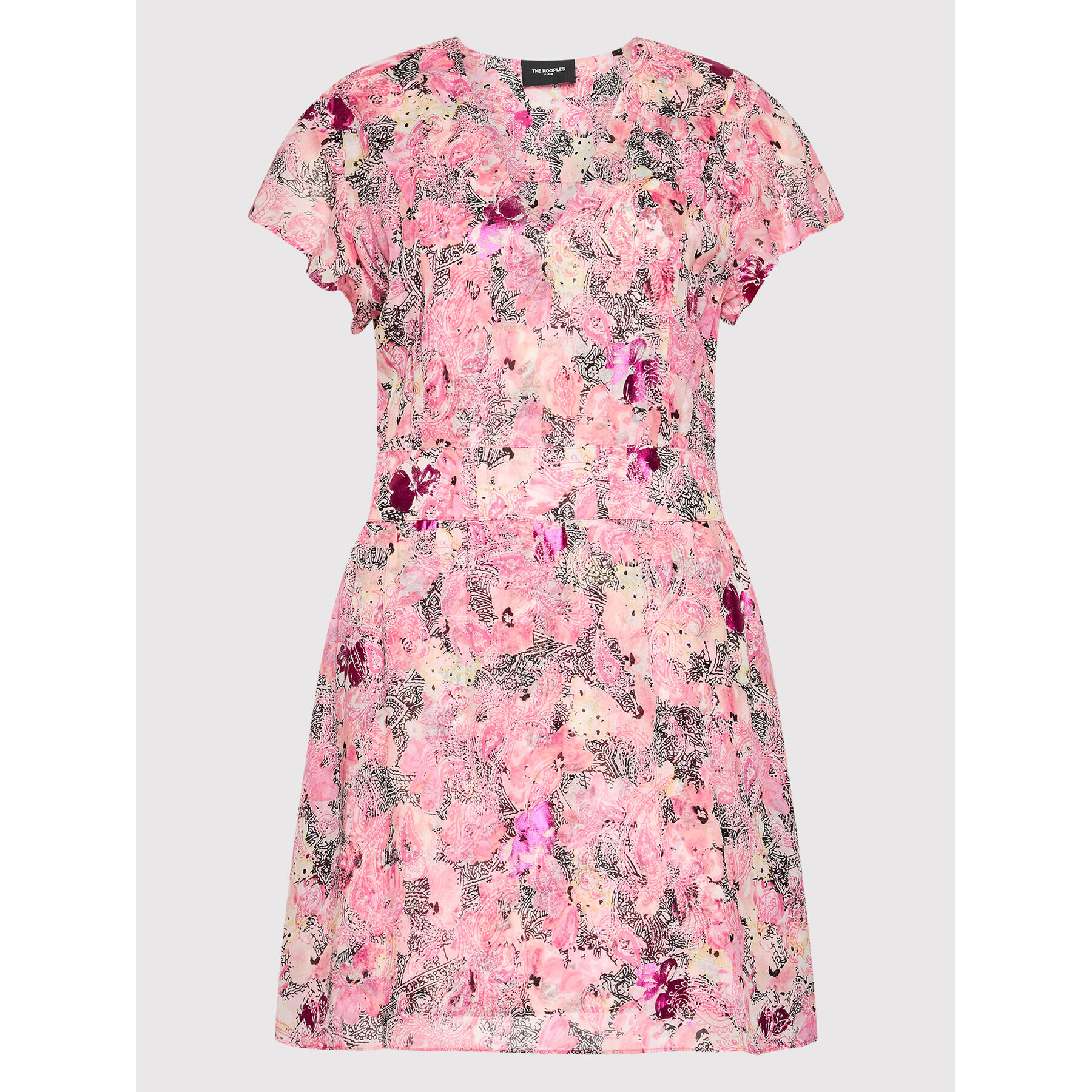 The Kooples Rochie de zi Paisley FROB24231K Roz Regular Fit - Pled.ro