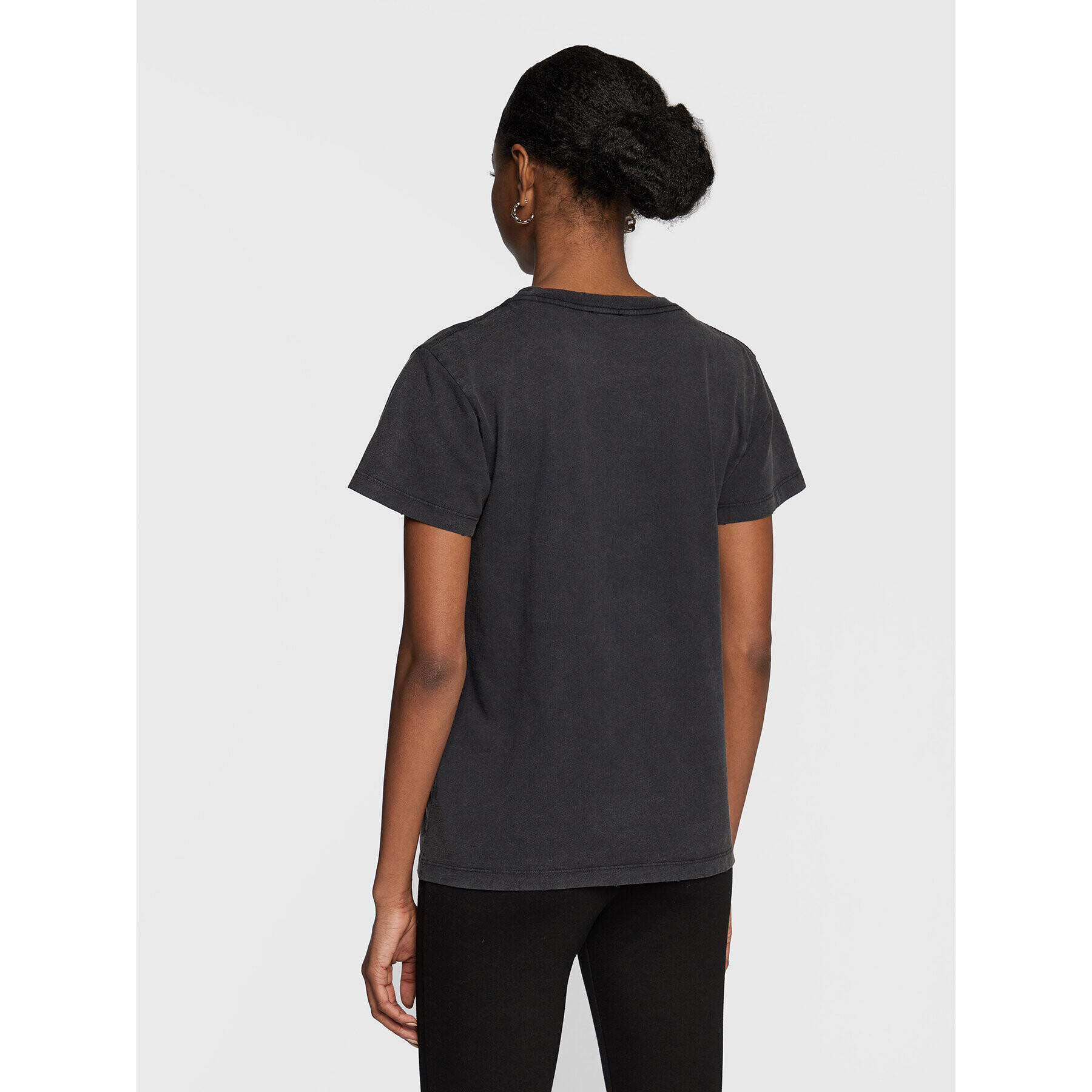 The Kooples Tricou Vestiaire FTSC25027K Negru Regular Fit - Pled.ro