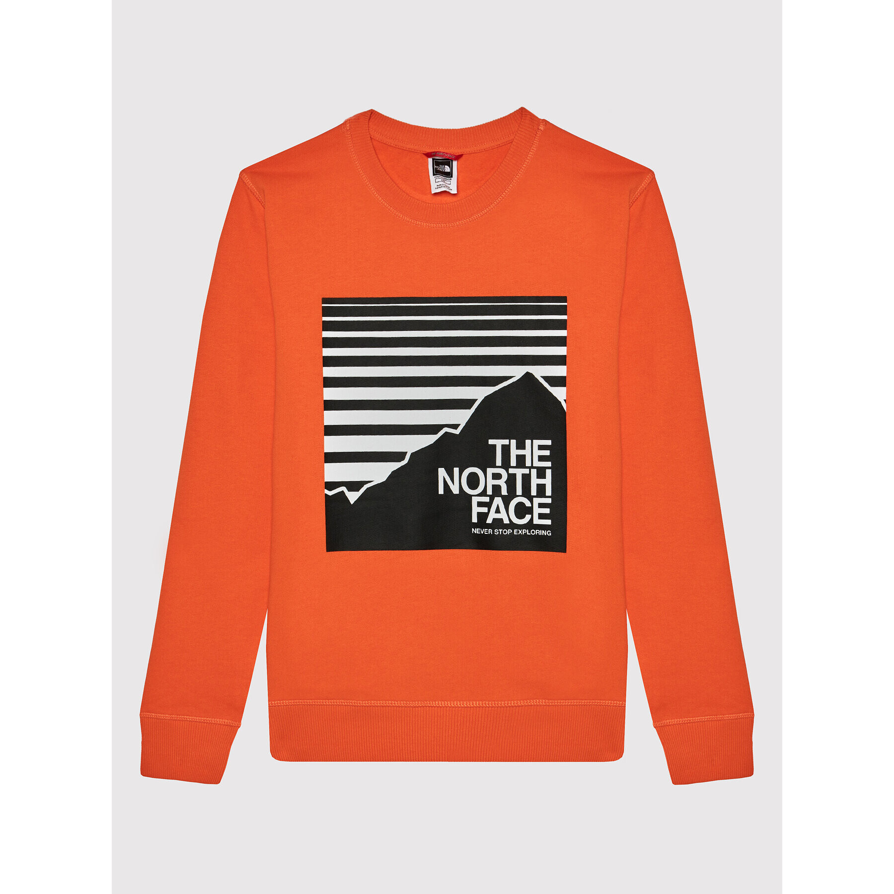 The North Face Bluză Box Crew NF0A37FY Portocaliu Regular Fit - Pled.ro