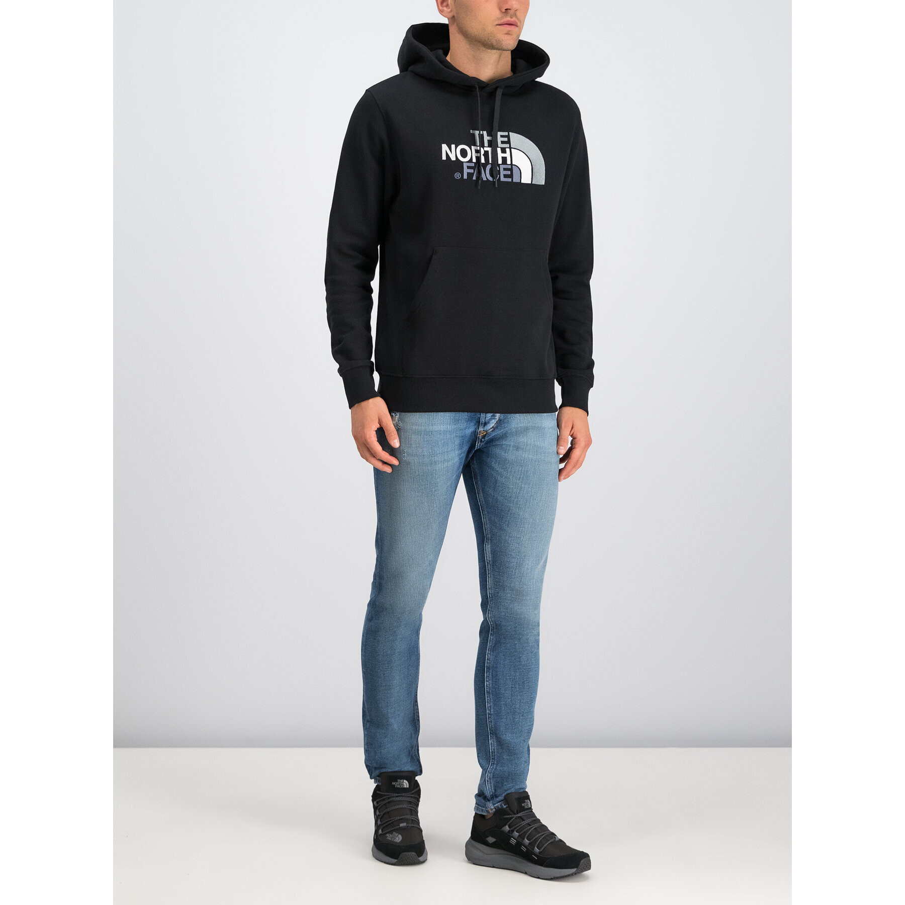 The North Face Bluză Drew Peak NF00AHJY Negru Regular Fit - Pled.ro