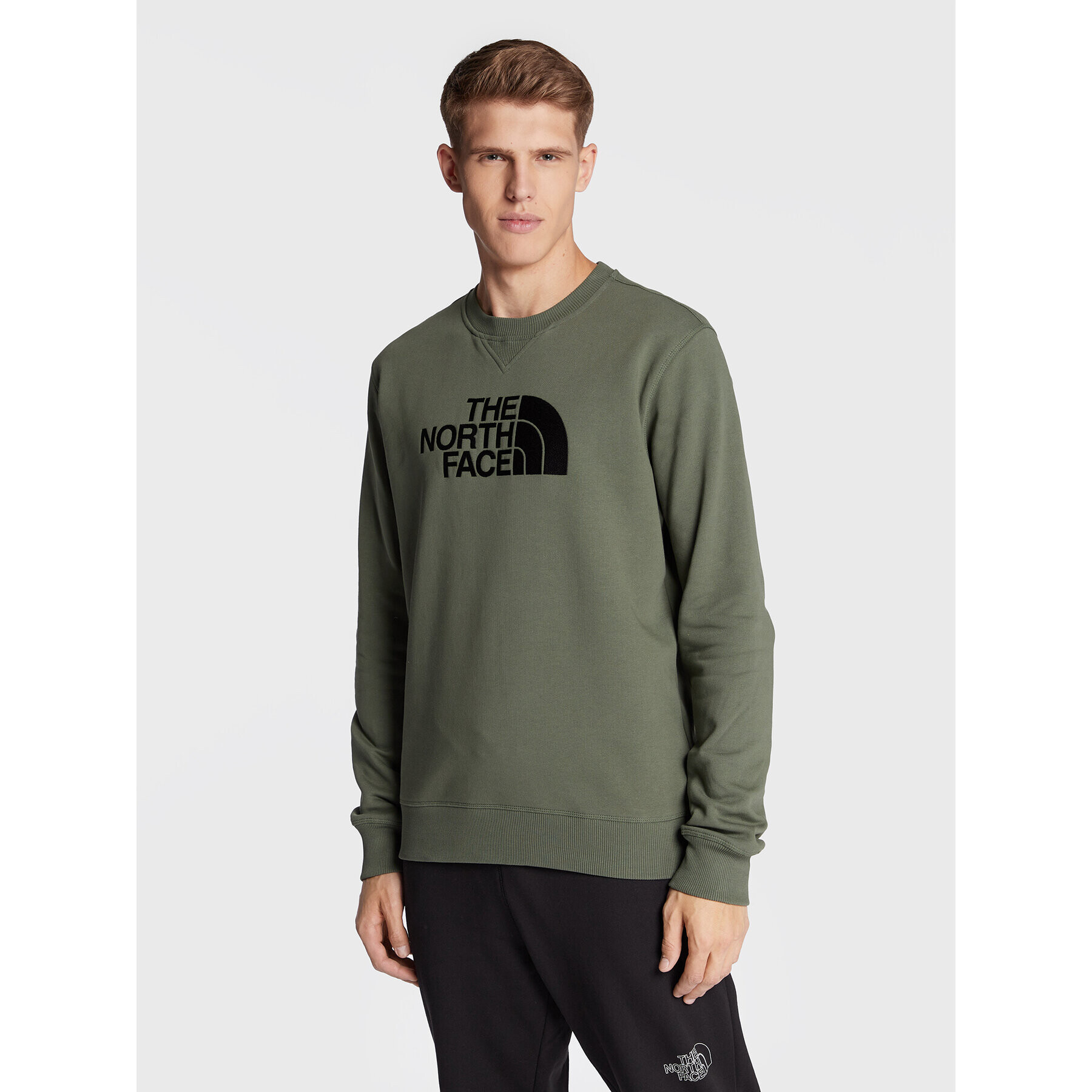 The North Face Bluză Drew Peak NF0A4SVR Verde Regular Fit - Pled.ro