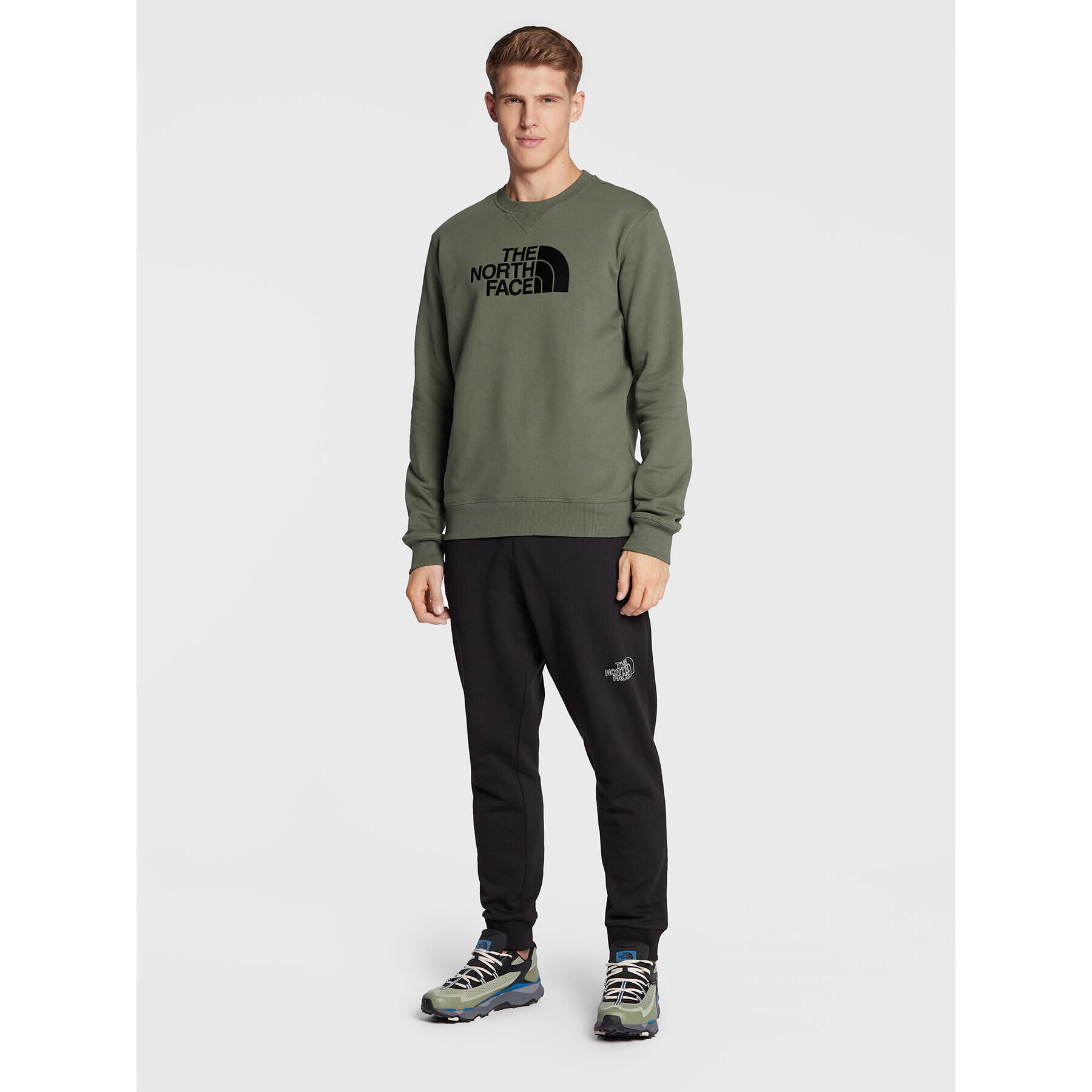 The North Face Bluză Drew Peak NF0A4SVR Verde Regular Fit - Pled.ro