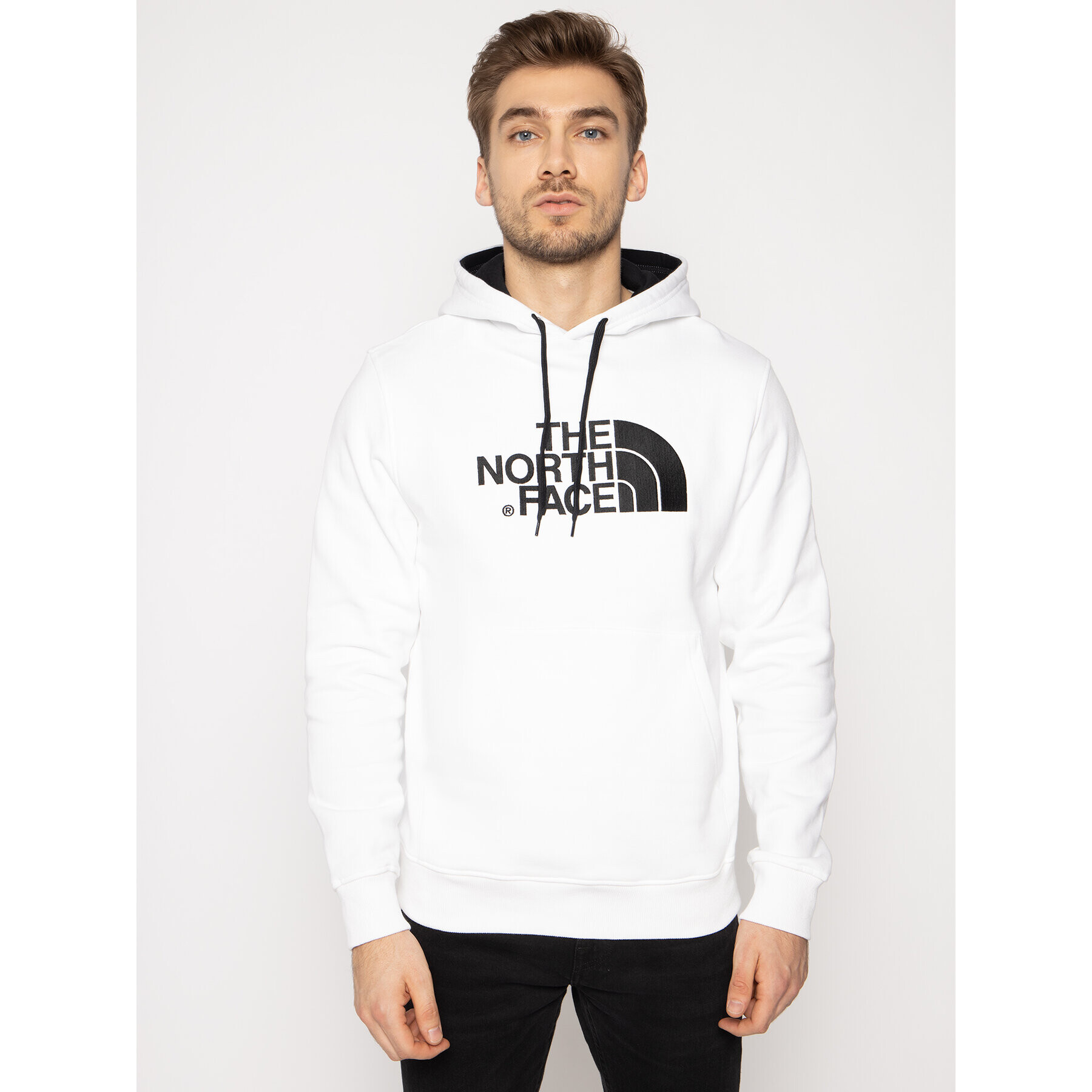 The North Face Bluză Drew Peak Plv Hoodie NF00AHJY Alb Regular Fit - Pled.ro