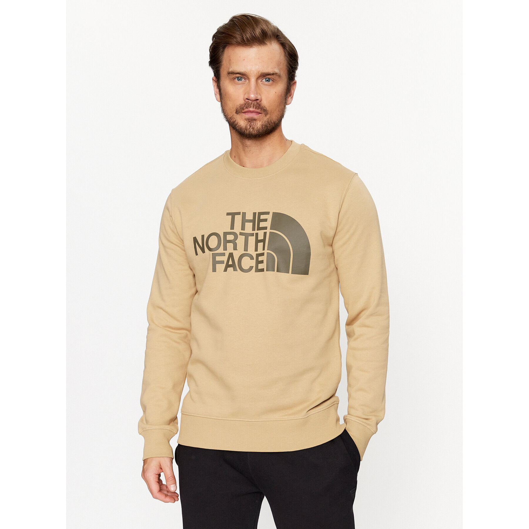 The North Face Bluză M Standard Crew - EuNF0A4M7WLK51 Bej Regular Fit - Pled.ro