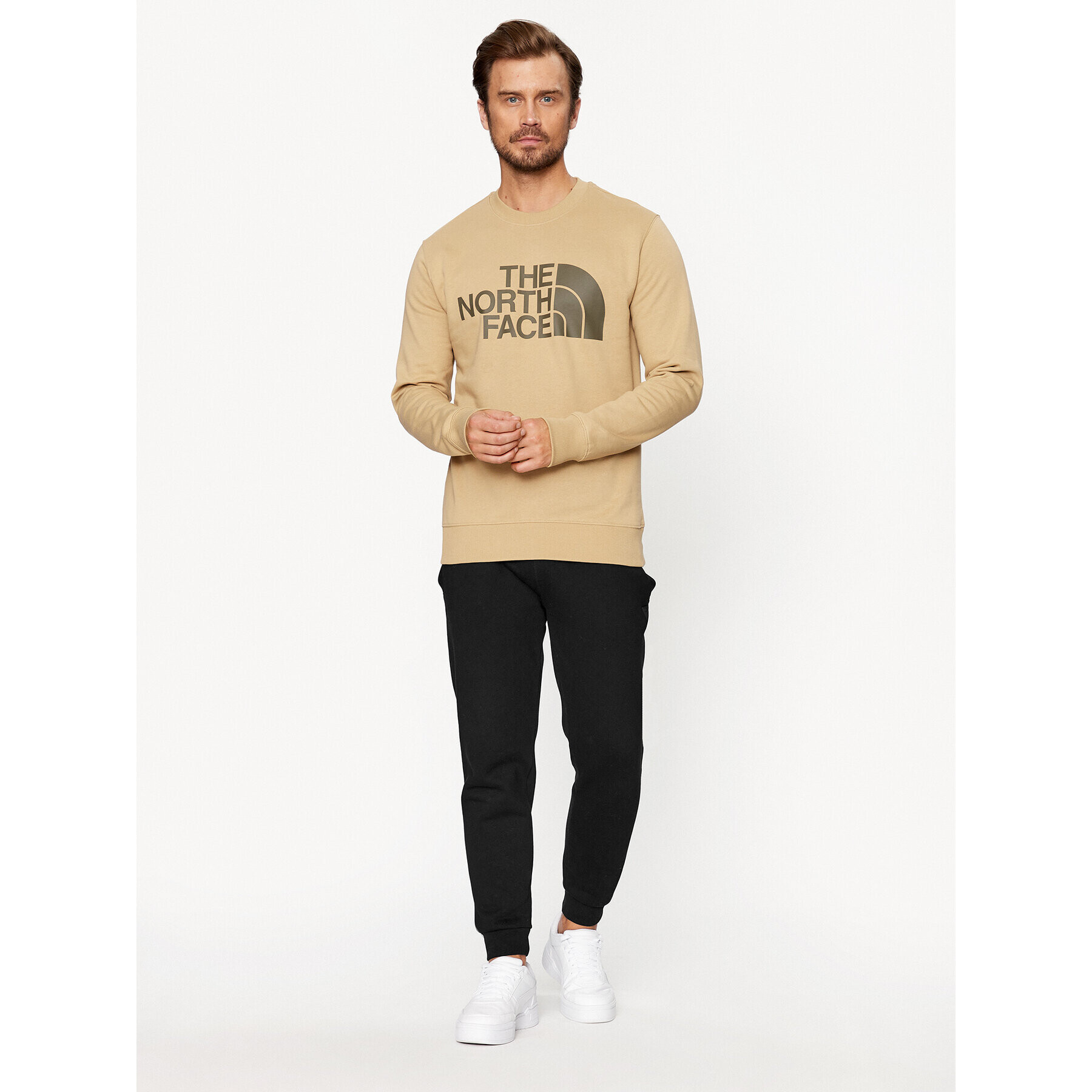 The North Face Bluză M Standard Crew - EuNF0A4M7WLK51 Bej Regular Fit - Pled.ro