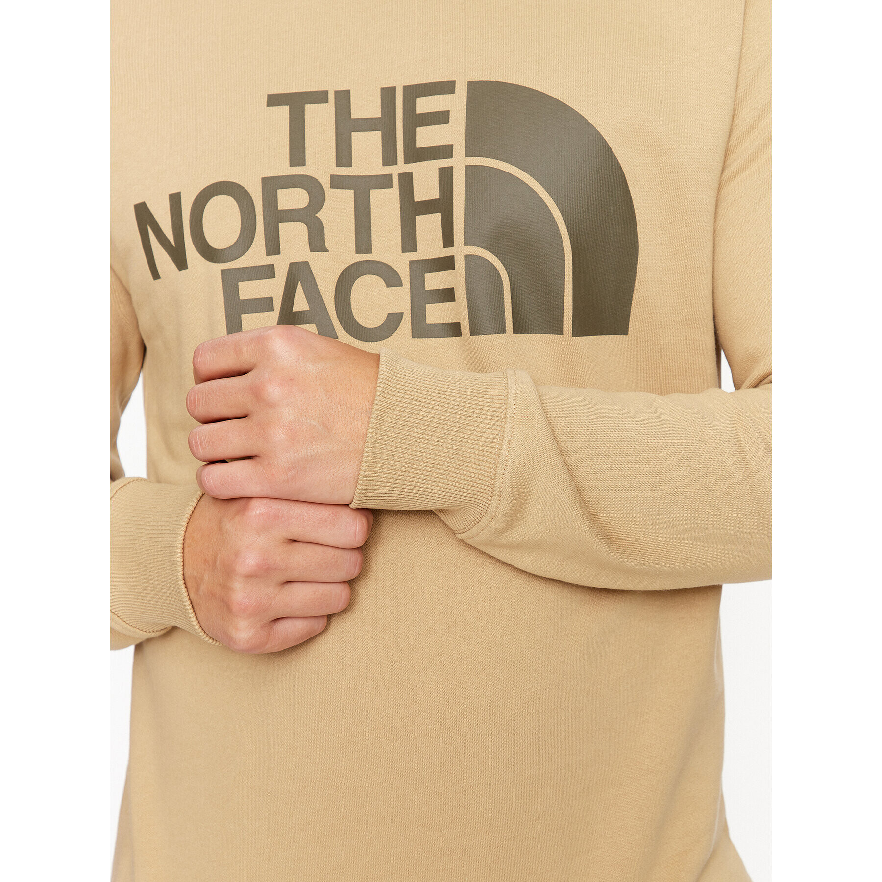 The North Face Bluză M Standard Crew - EuNF0A4M7WLK51 Bej Regular Fit - Pled.ro