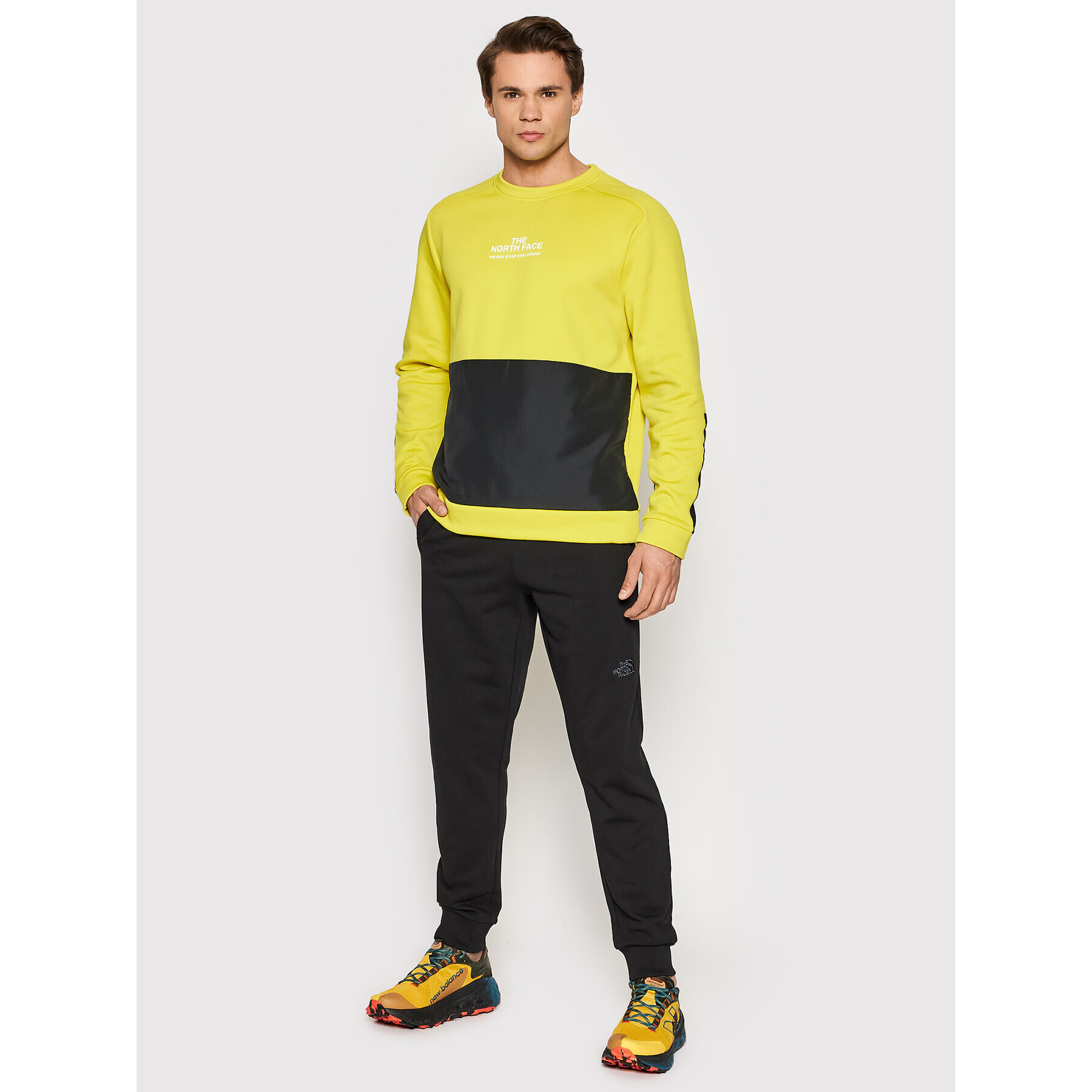 The North Face Bluză Ma Crew NF0A5IER Galben Regular Fit - Pled.ro