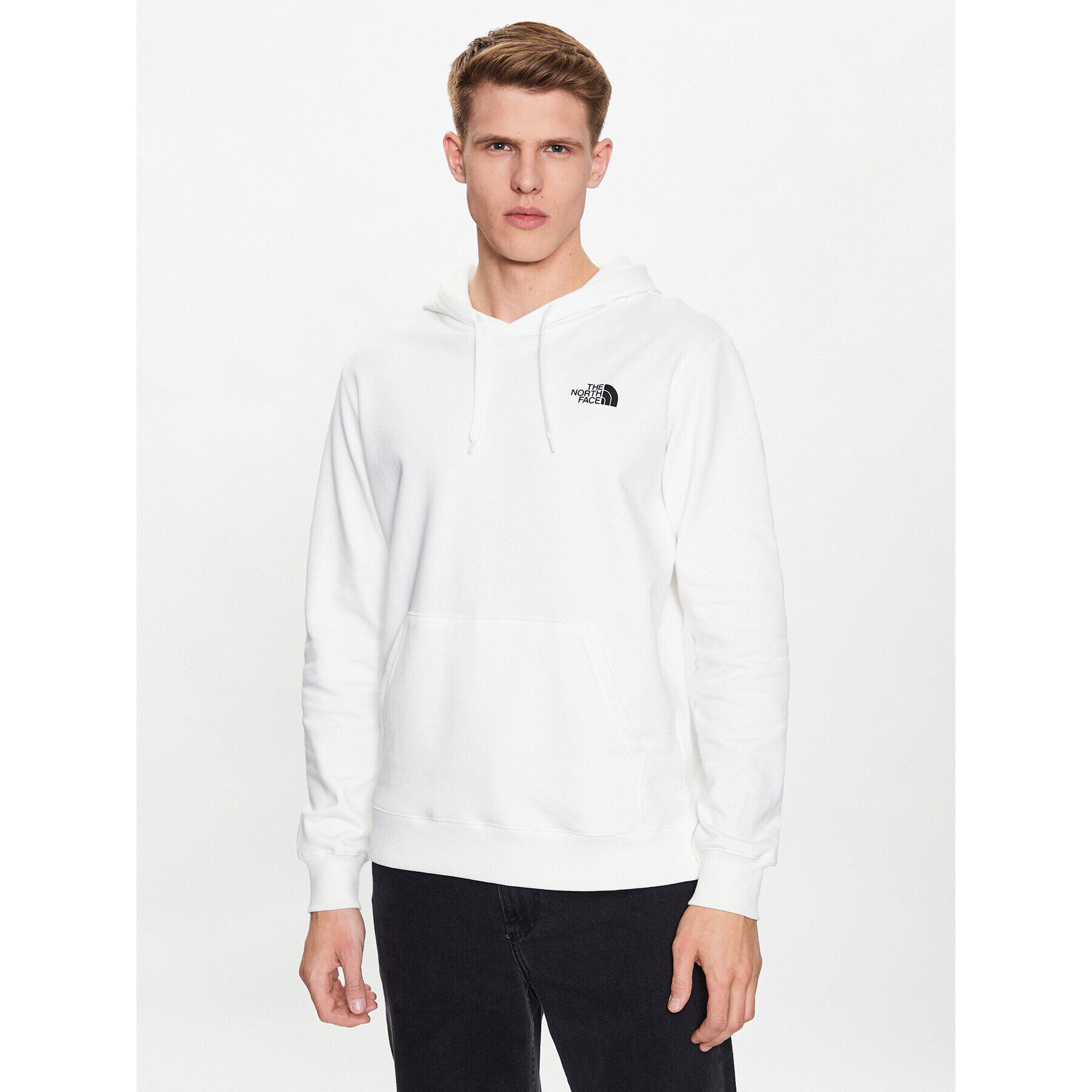 The North Face Bluză Outdoor Graphic Hoodie Light NF0A827I Alb Regular Fit - Pled.ro