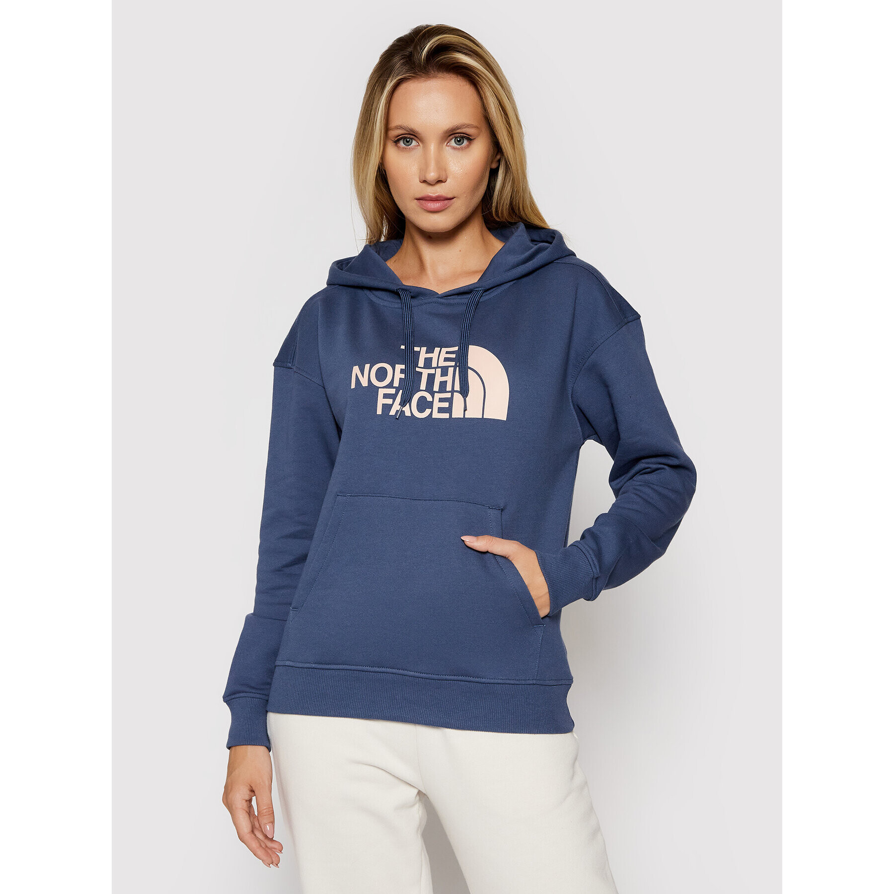 The North Face Bluză W Light Drew Peak Hoodie NF0A3RZ4 Bleumarin Regular Fit - Pled.ro