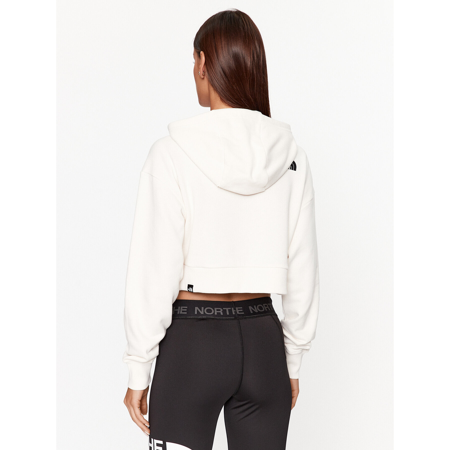 The North Face Bluză W Trend Crop Hoodie - EuNF0A5ICYN3N1 Alb Regular Fit - Pled.ro