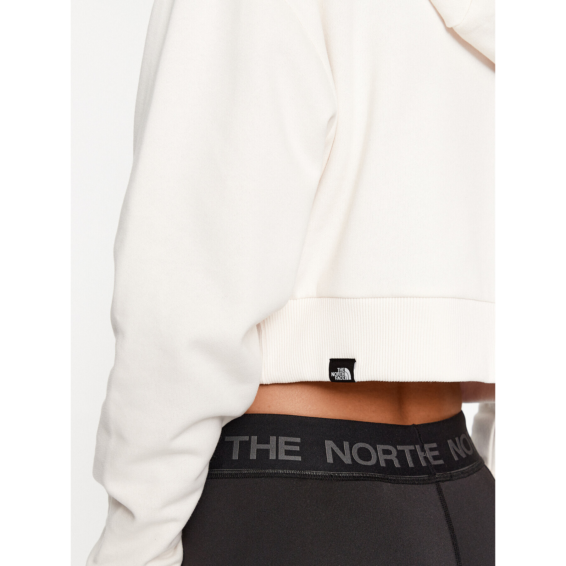 The North Face Bluză W Trend Crop Hoodie - EuNF0A5ICYN3N1 Alb Regular Fit - Pled.ro