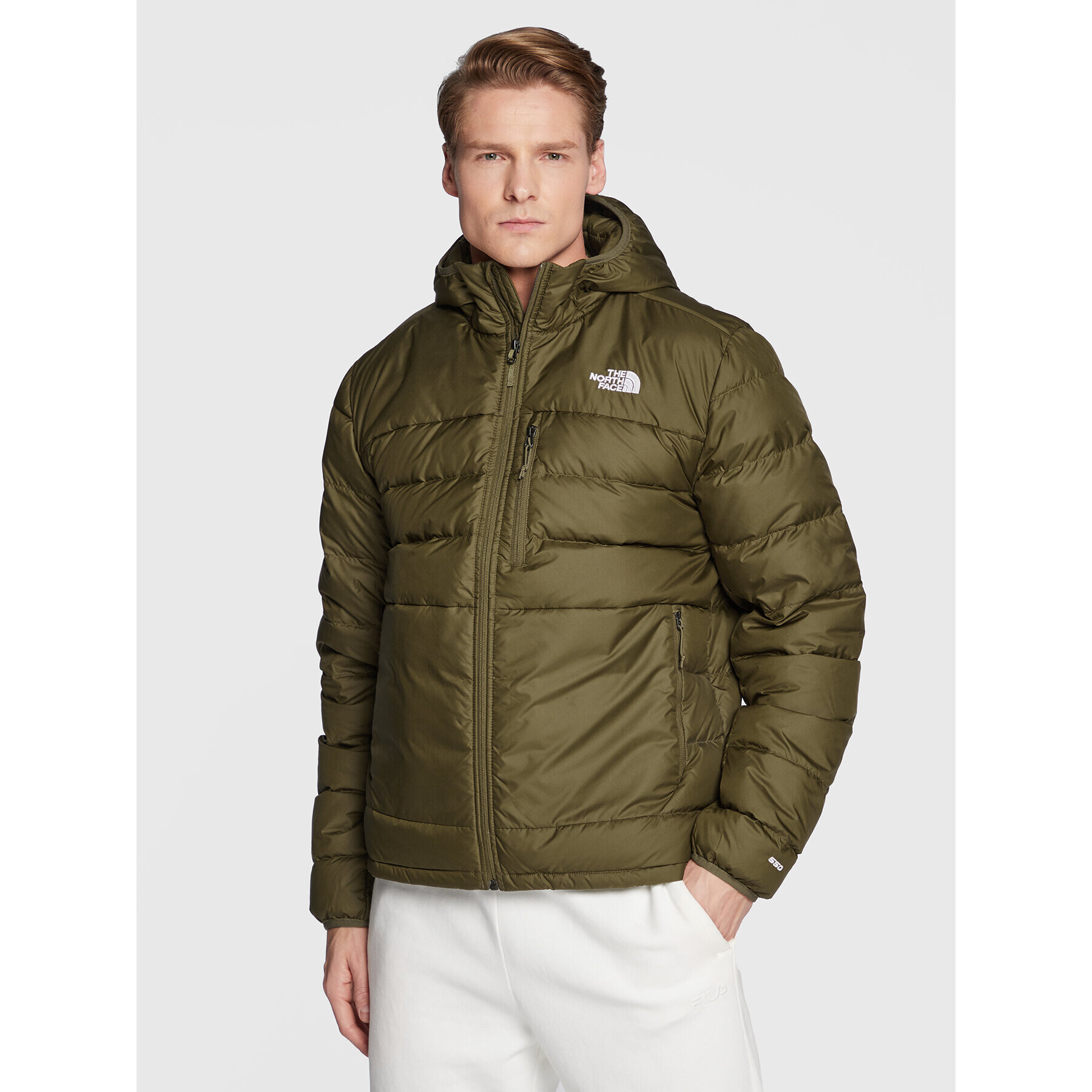 The North Face Geacă din puf Aconcagua NF0A4R26 Verde Regular Fit - Pled.ro