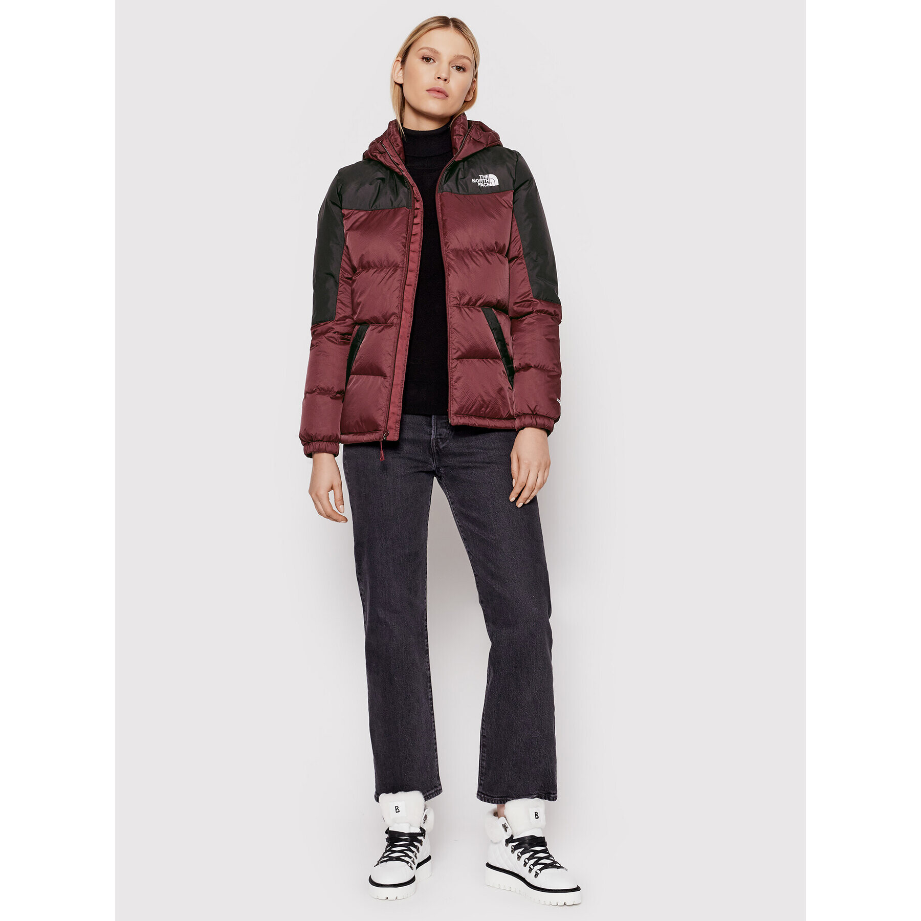 The North Face Geacă din puf Diablo NF0A55H4 Vișiniu Regular Fit - Pled.ro