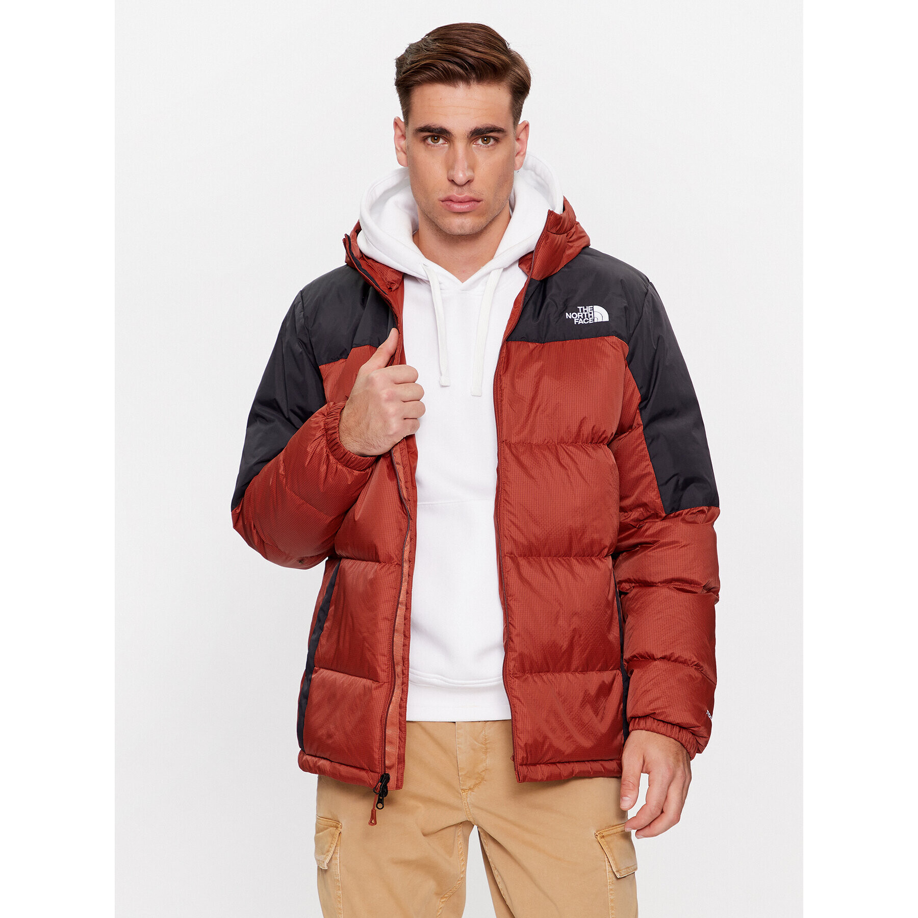 The North Face Geacă din puf M Diablo Down HoodieNF0A4M9LWEW1 Maro Regular Fit - Pled.ro