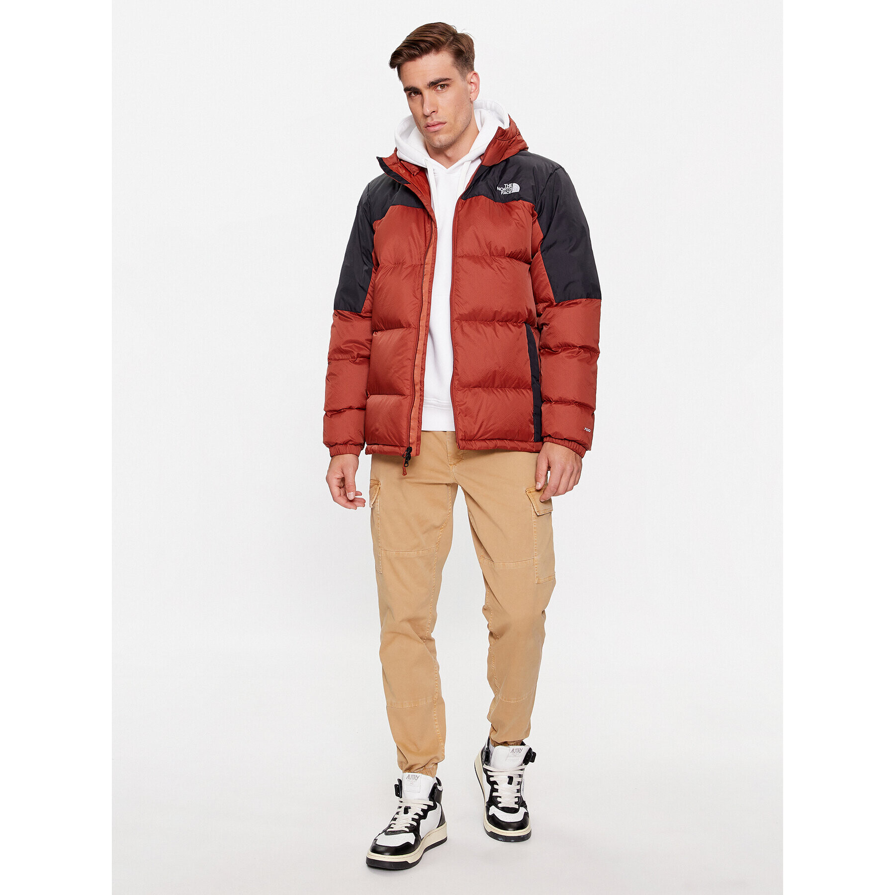 The North Face Geacă din puf M Diablo Down HoodieNF0A4M9LWEW1 Maro Regular Fit - Pled.ro