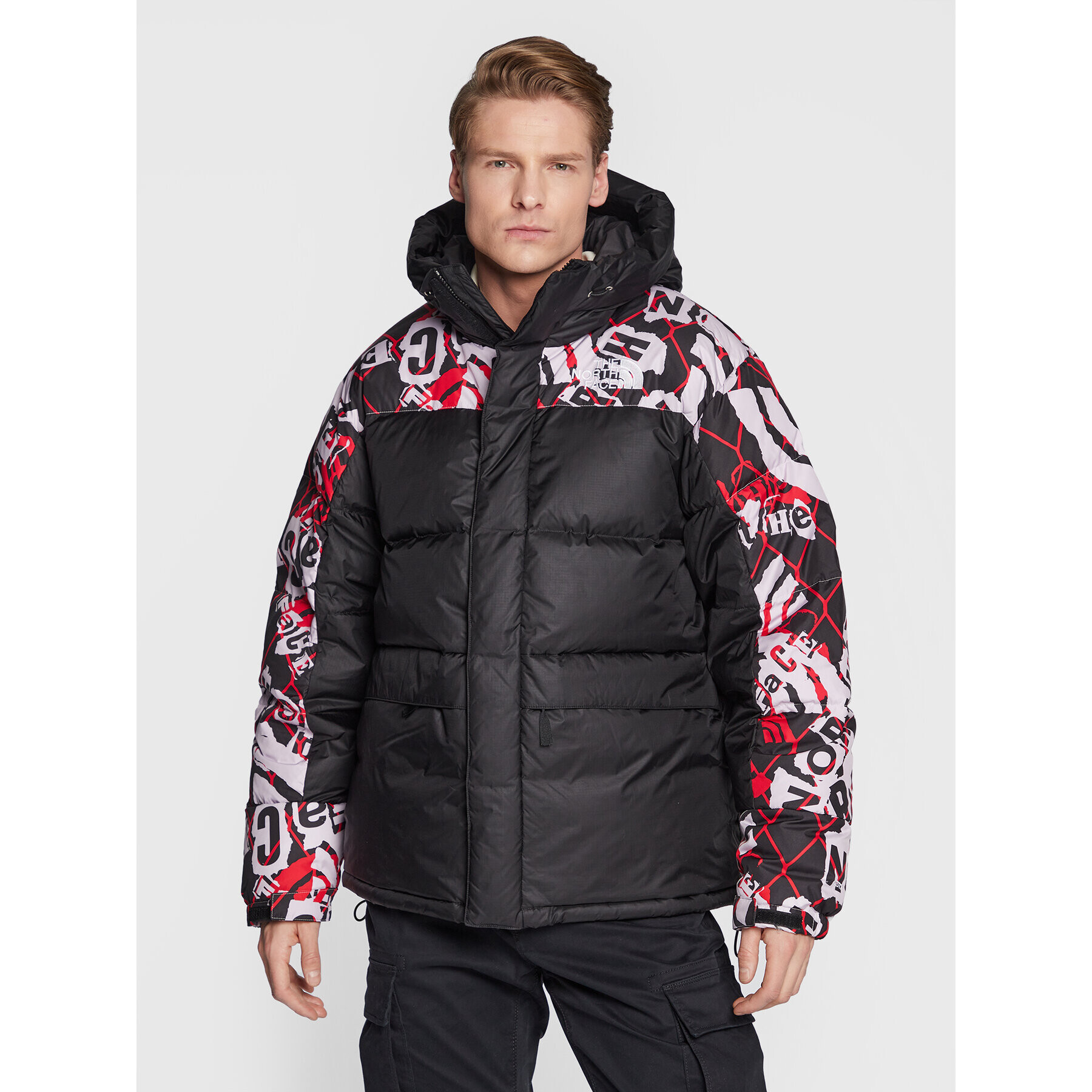 The North Face Geacă din puf Printed Hmlyn NF0A5J1J Negru Regular Fit - Pled.ro