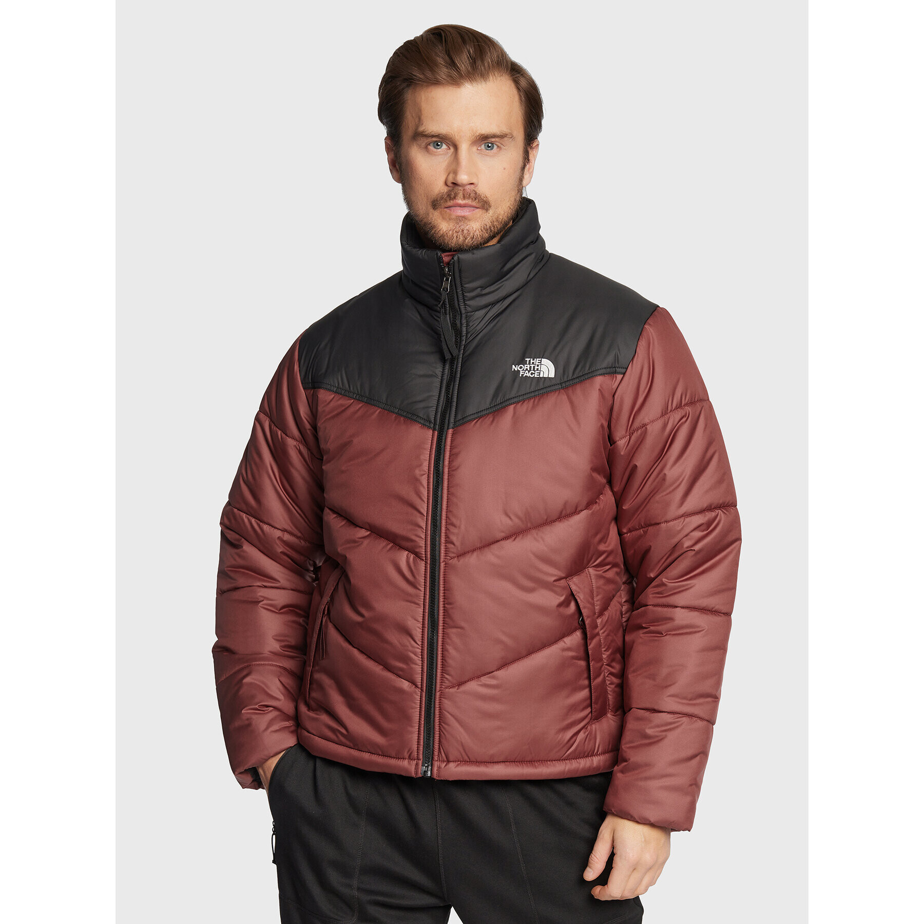 The North Face Geacă din puf Saikuru NF0A2VEZ Vișiniu Regular Fit - Pled.ro