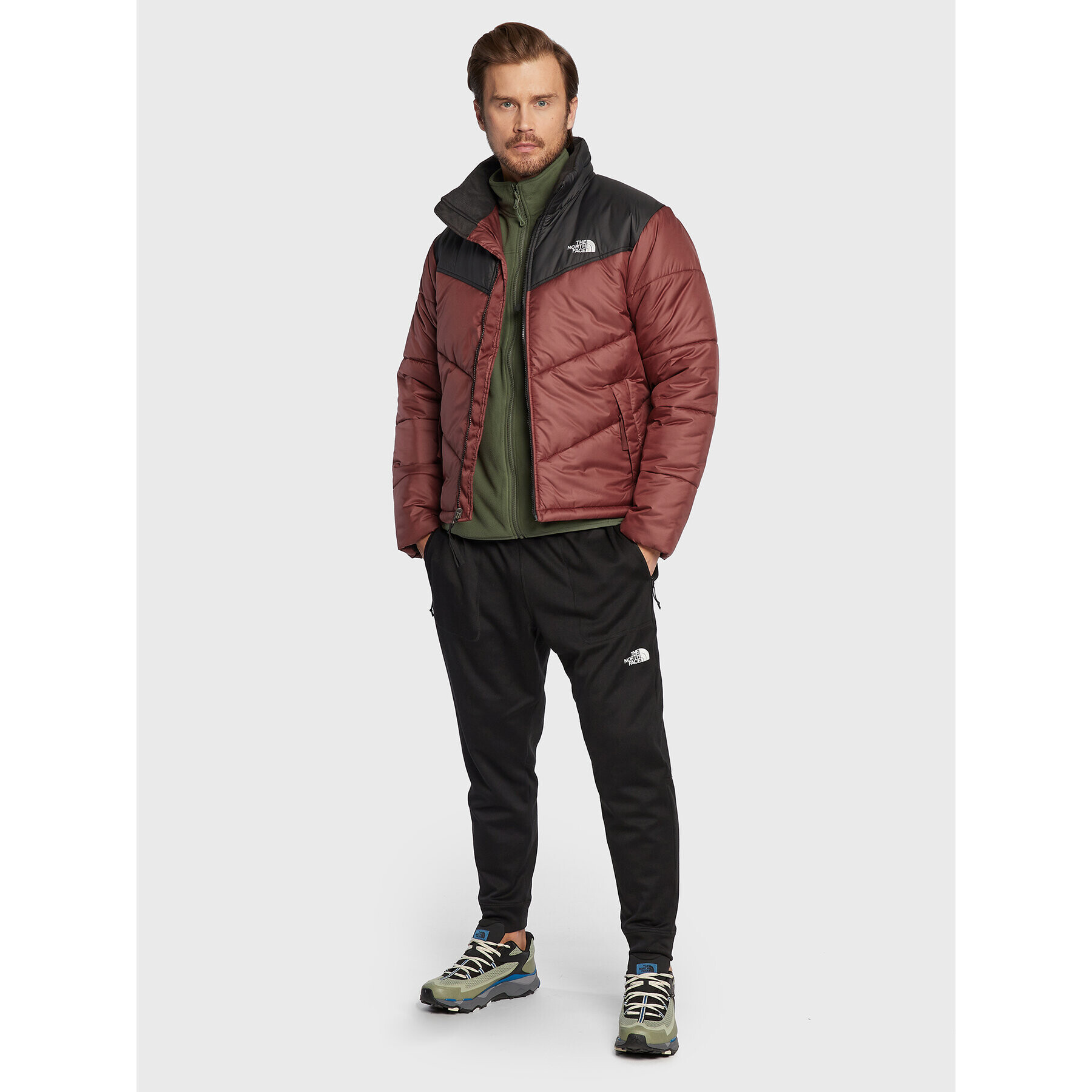 The North Face Geacă din puf Saikuru NF0A2VEZ Vișiniu Regular Fit - Pled.ro