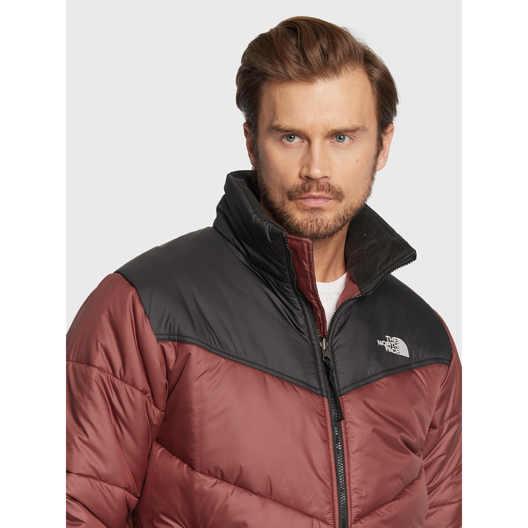 The North Face Geacă din puf Saikuru NF0A2VEZ Vișiniu Regular Fit - Pled.ro