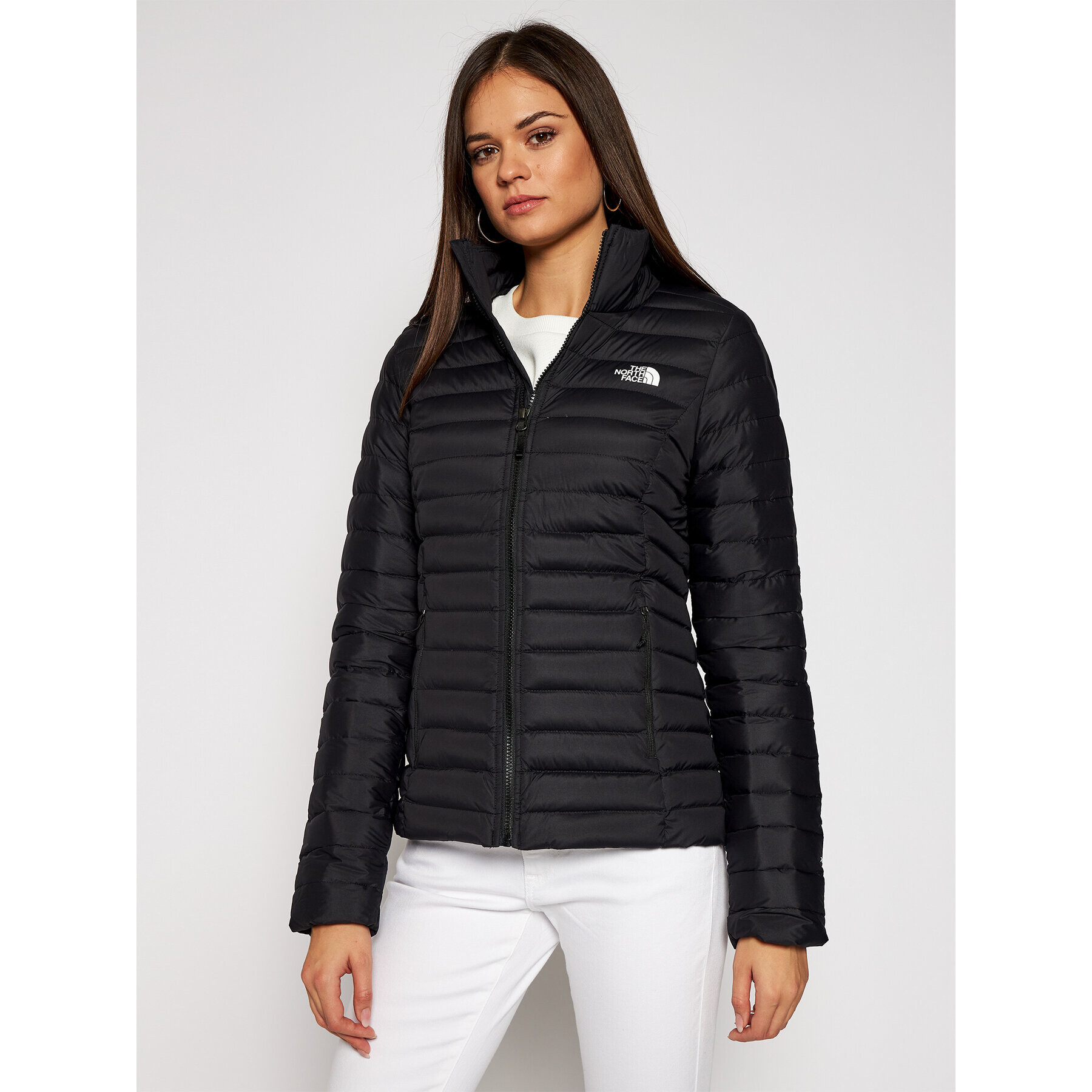 The North Face Geacă din puf Stretch Down NF0A4P6I Negru Slim Fit - Pled.ro