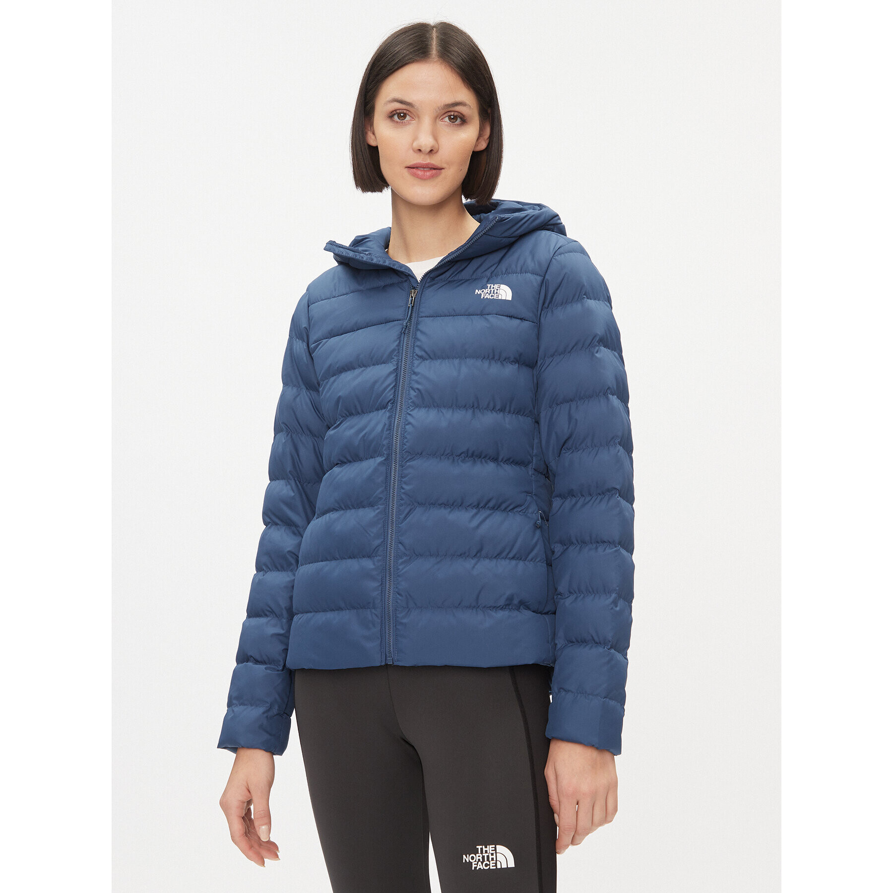 The North Face Geacă din puf W Aconcagua 3 Hoodie NF0A84IVHDC1 Albastru Regular Fit - Pled.ro