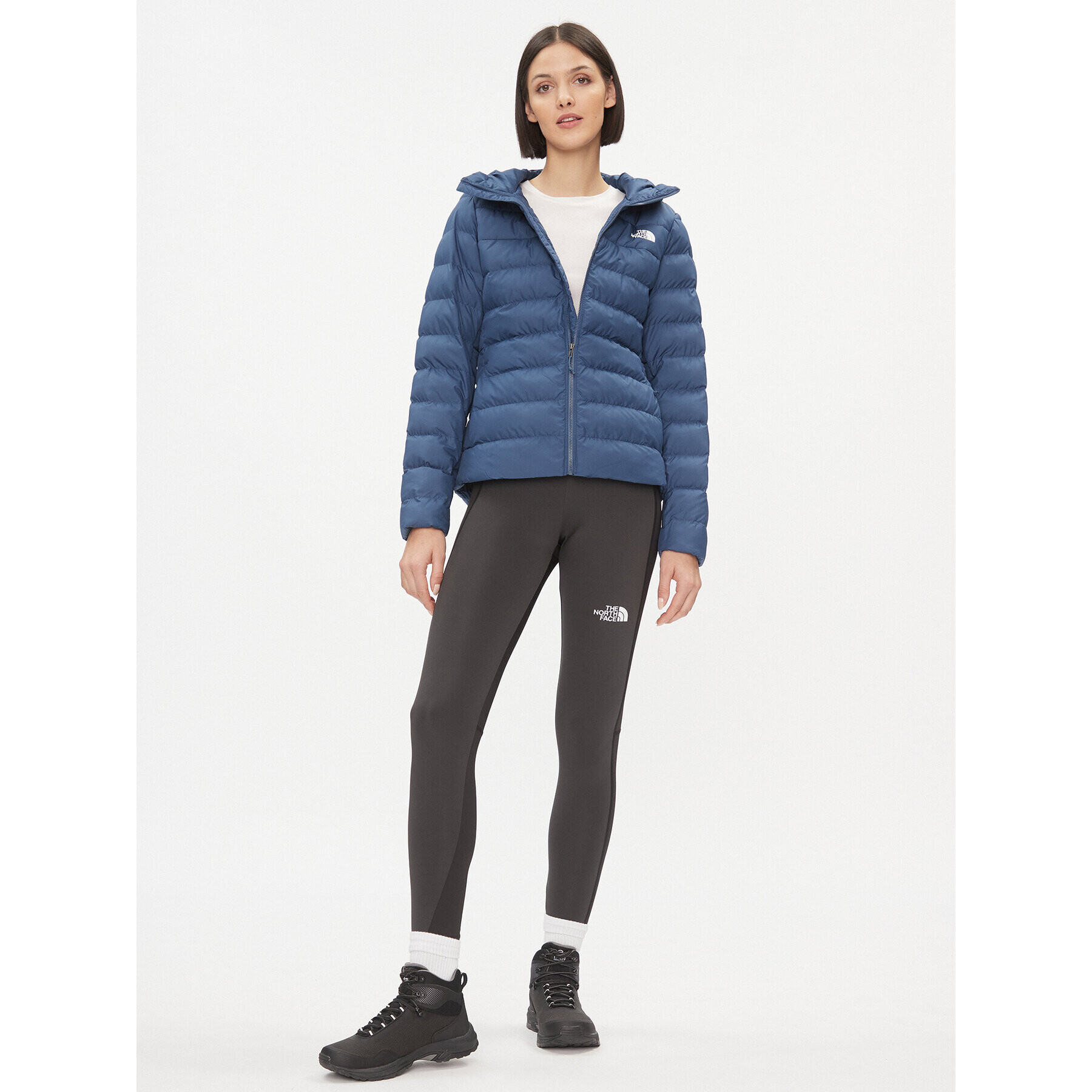 The North Face Geacă din puf W Aconcagua 3 Hoodie NF0A84IVHDC1 Albastru Regular Fit - Pled.ro