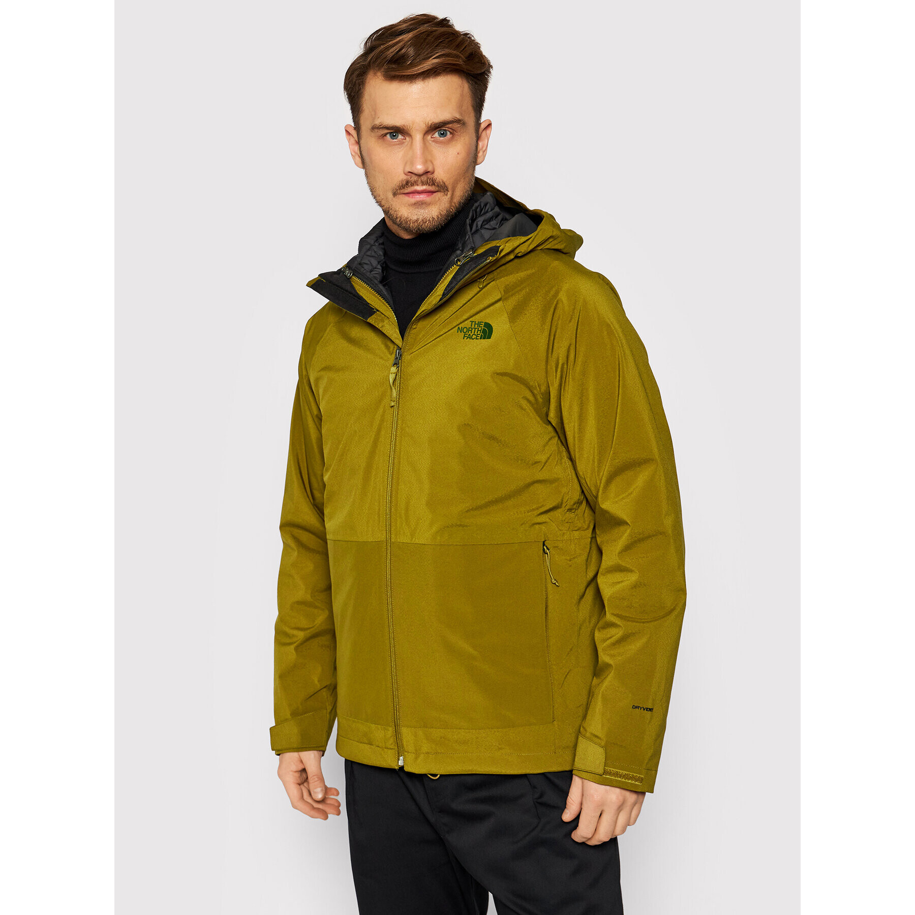 The North Face Geacă multifuncțională Thermoball Eco Triclimate NF0A4R2K5TU Verde Standard Fit - Pled.ro