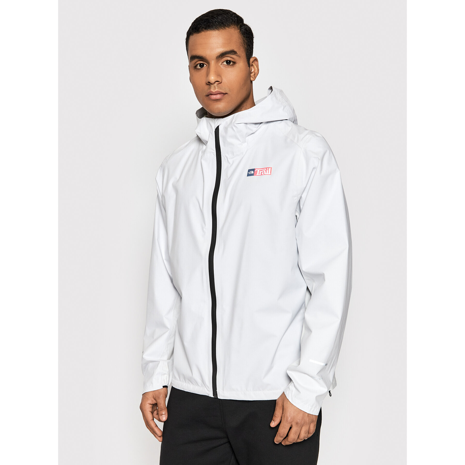 The North Face Geacă pentru alergare Printed First Dawn Packable NF0A5IYY Alb Regular Fit - Pled.ro