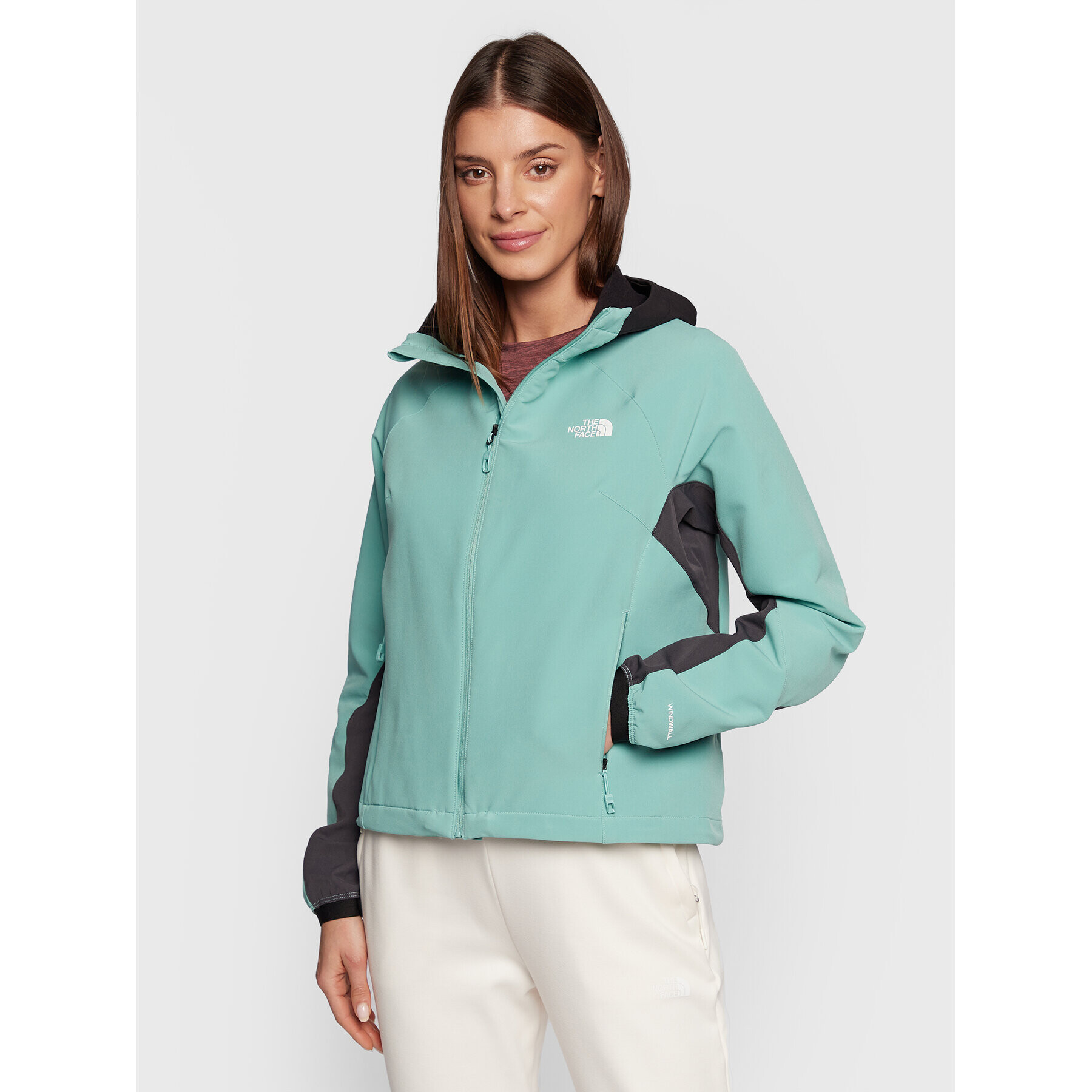 The North Face Geacă softshell NF0A7ZE9 Verde Regular Fit - Pled.ro