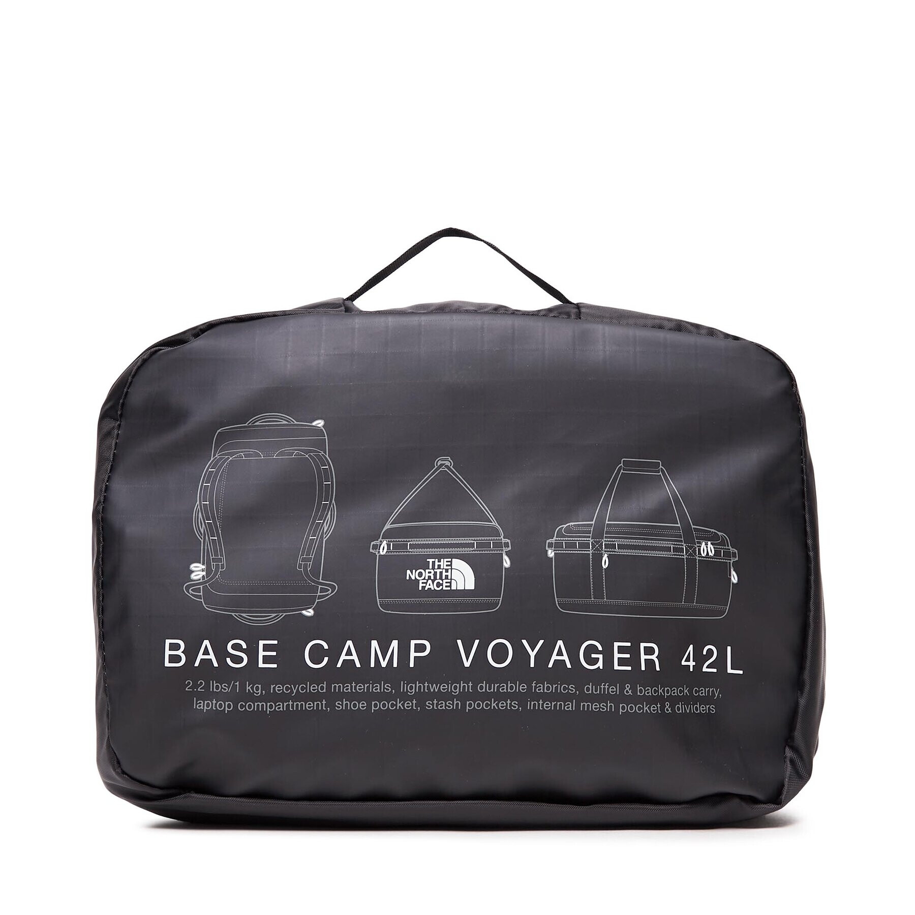 The North Face Geantă Base Camp Voyager Duffel 42LNF0A52RQKY41 Negru - Pled.ro