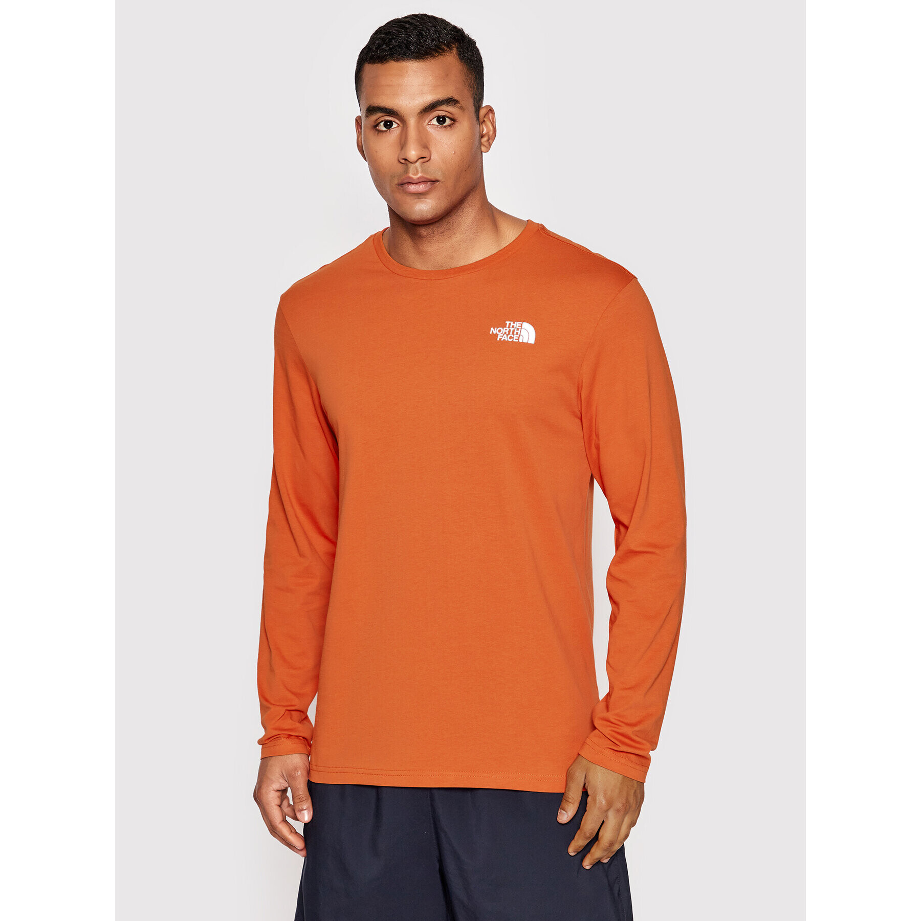 The North Face Longsleeve Easy NF0A2TX1 Portocaliu Regular Fit - Pled.ro