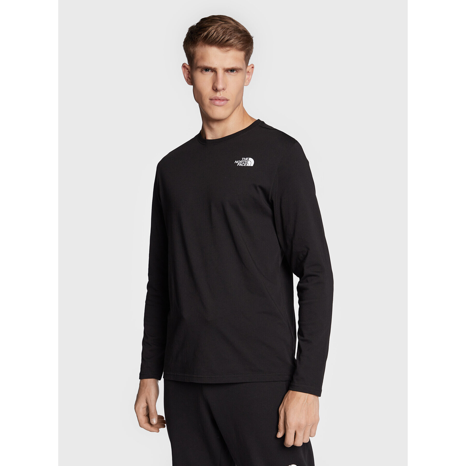 The North Face Longsleeve NF0A493L Negru Regular Fit - Pled.ro