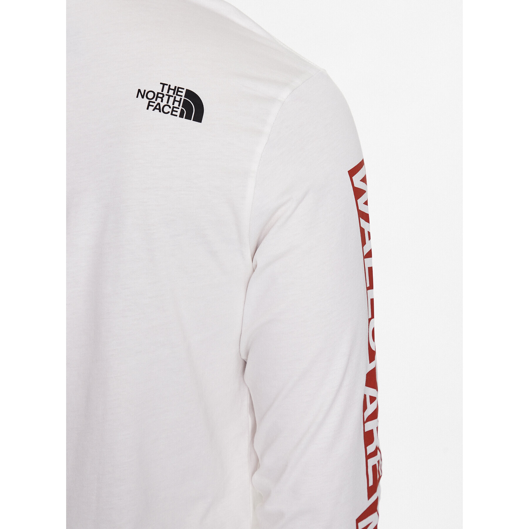 The North Face Longsleeve Outdoor Graphic NF0A827K Alb Regular Fit - Pled.ro