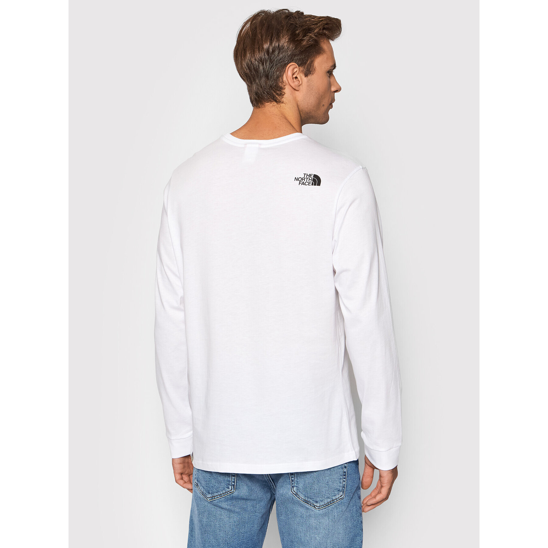 The North Face Longsleeve Simple Dome NF0A3L3B Alb Regular Fit - Pled.ro