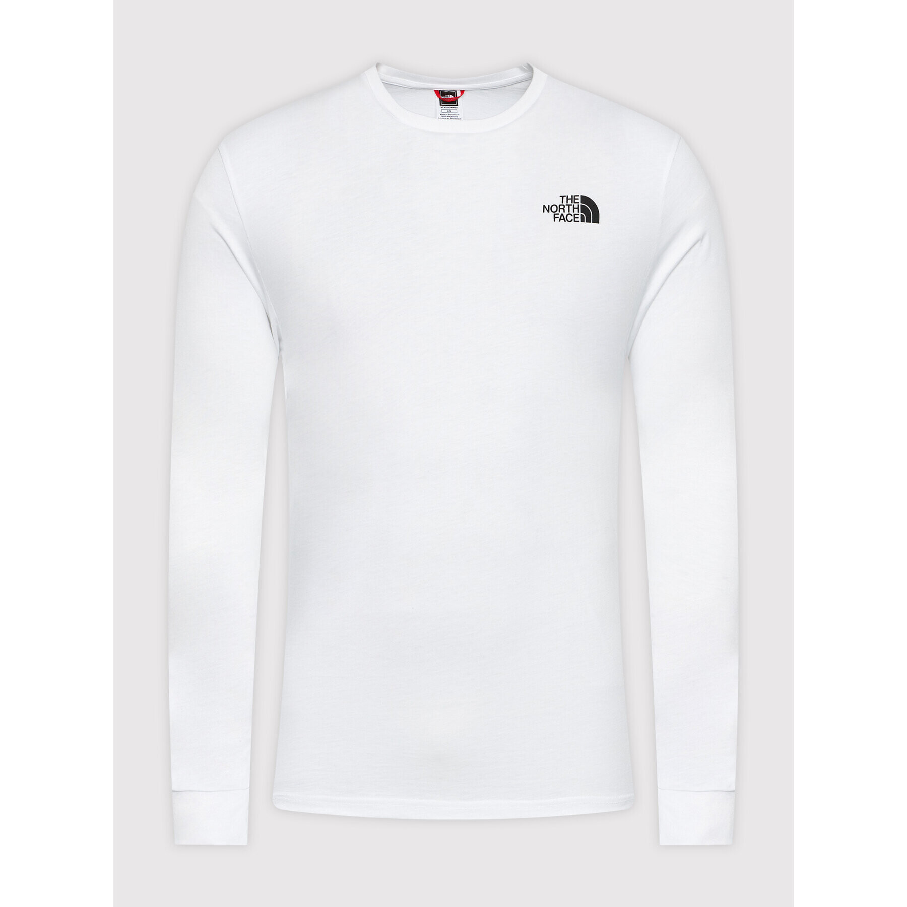 The North Face Longsleeve Simple Dome NF0A3L3B Alb Regular Fit - Pled.ro