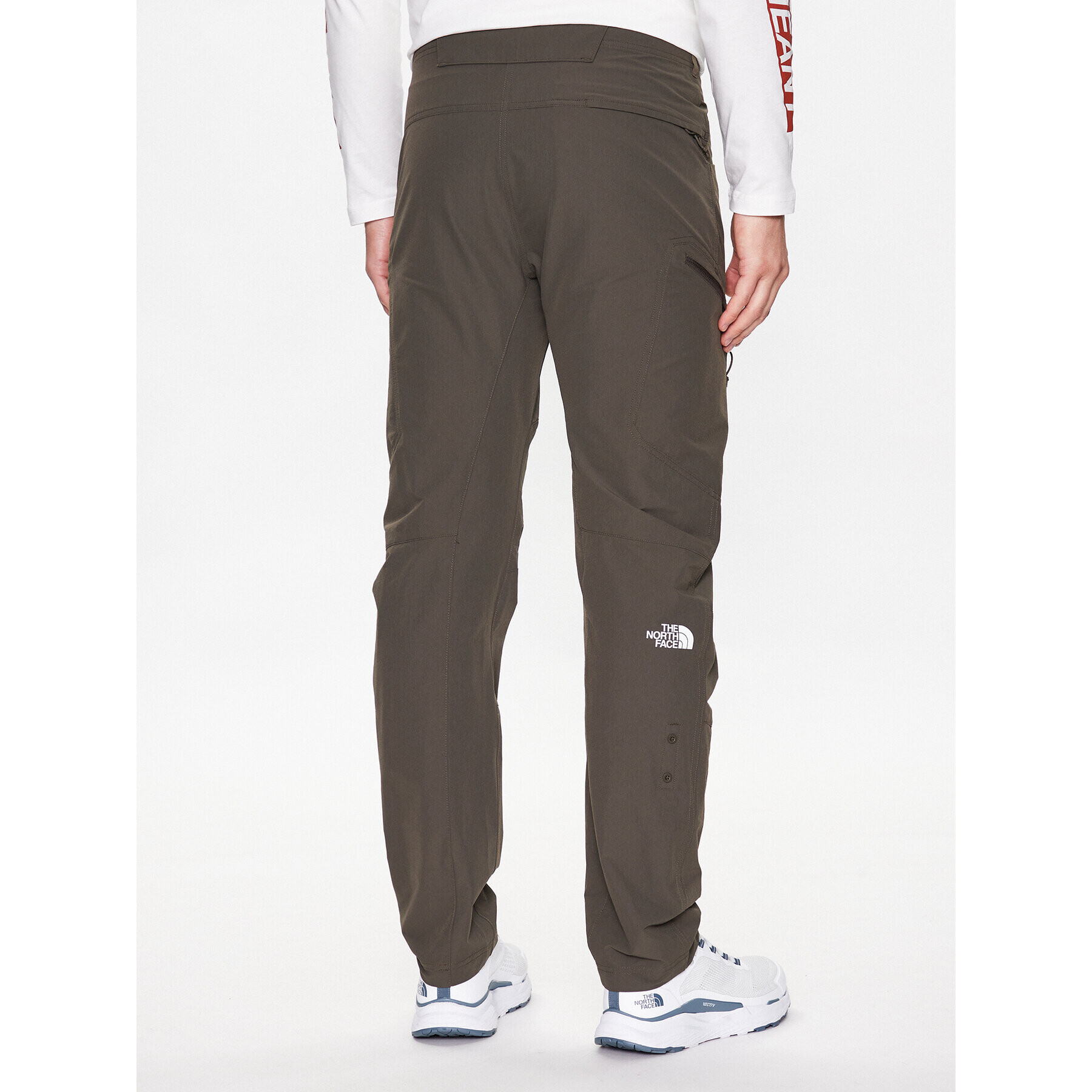 The North Face Pantaloni din material Explo NF0A7Z96 Verde Regular Fit - Pled.ro