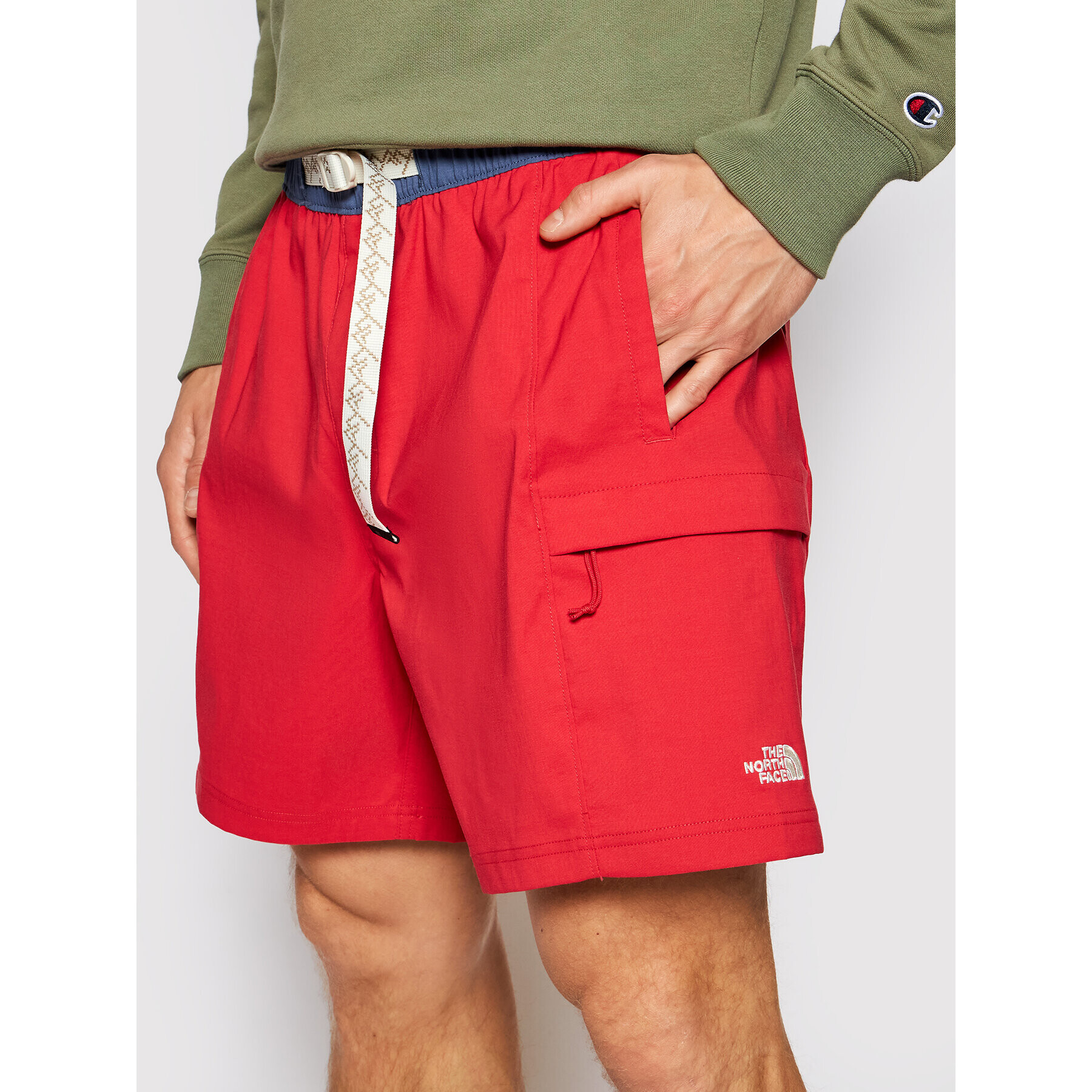 The North Face Pantaloni scurți sport M Class V Belted NF0A55V8Z1U1 Roșu Regular Fit - Pled.ro